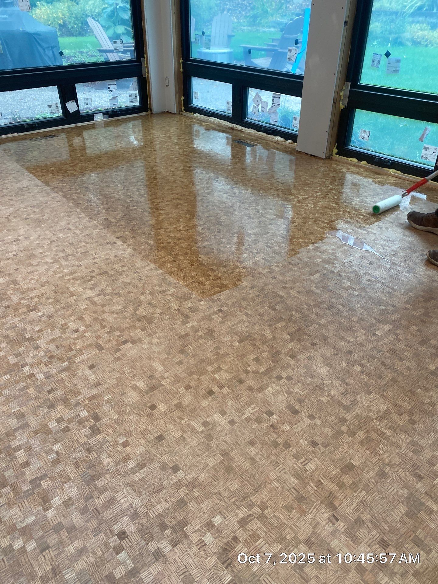 UNIQUE MID CENTURY MODERN Square Wood Tile Floor by RTBaldwin Hardwood Floors