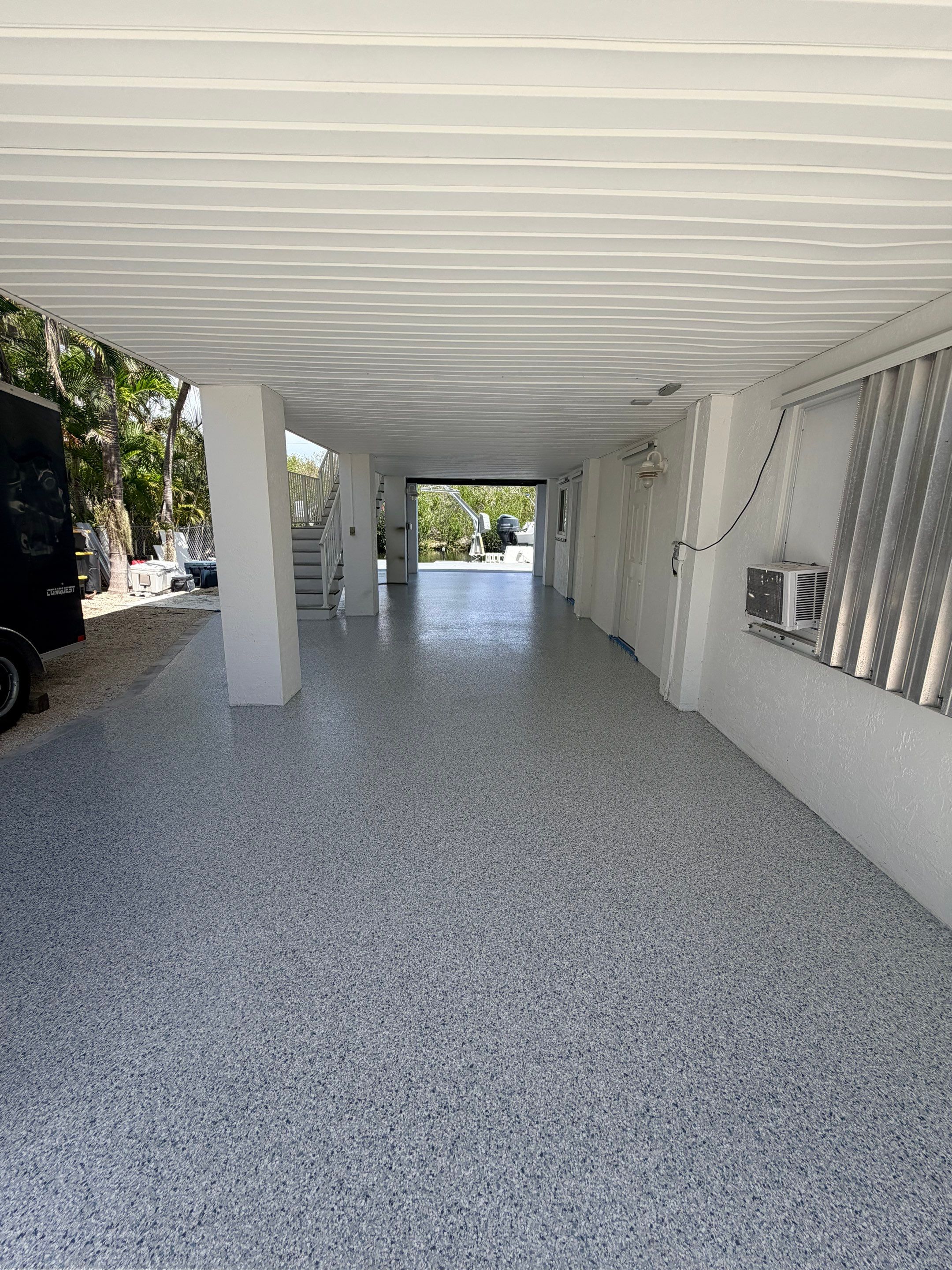 “Tidal Wave” Carport in Big Pine Key, FL by Tropical Epoxy Coatings & Creations LLC