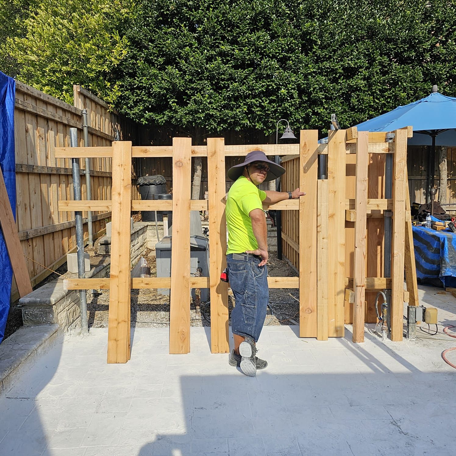 Fence & Concrete Patio by EL-GC LLC 