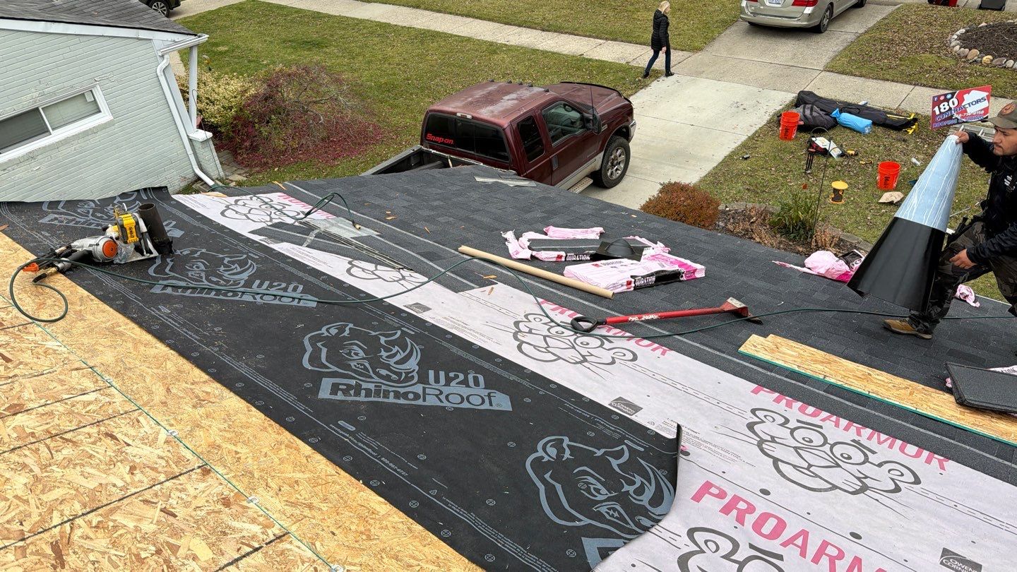 Roof Replacement using Owens Corning Onyx Black by 180 Contractors