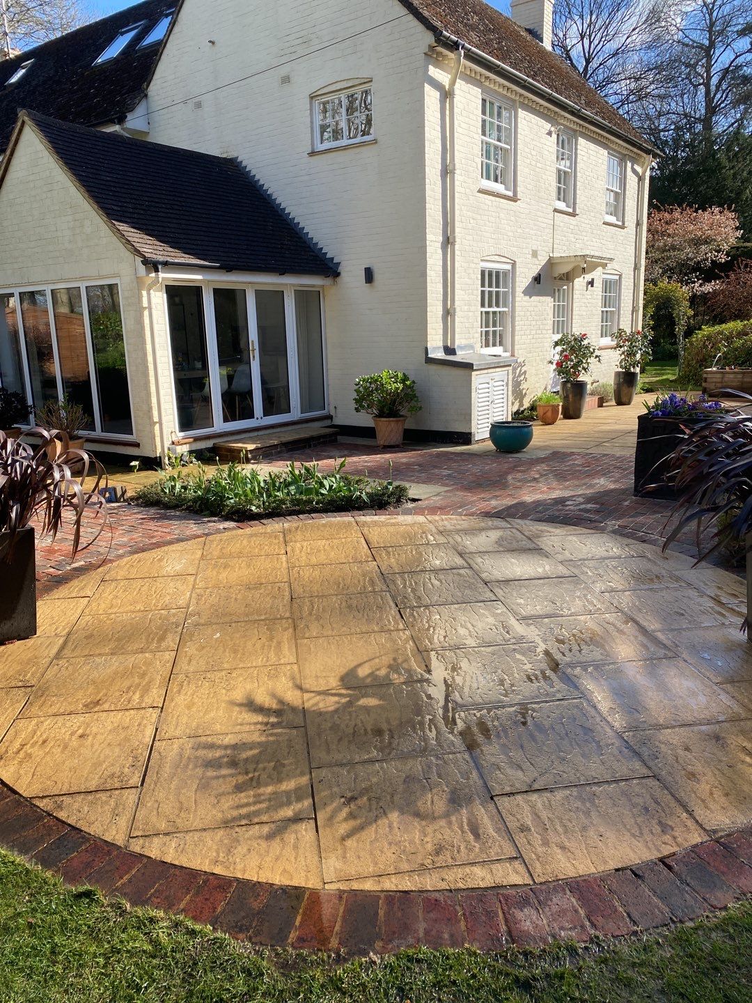 Patio Area Spring Clean using honda 21 ltr/min by Ges Exterior Cleaning ltd