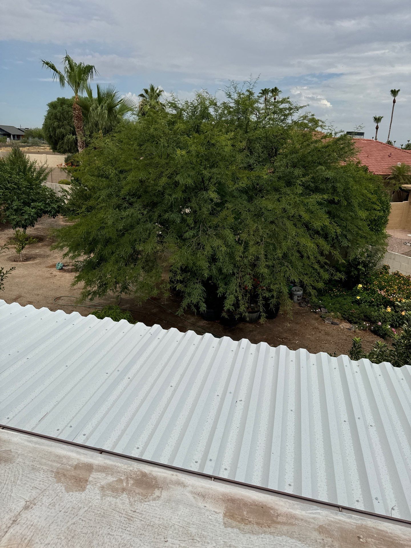 Light Gray Exposed Fastener by Reimagine Roofing
