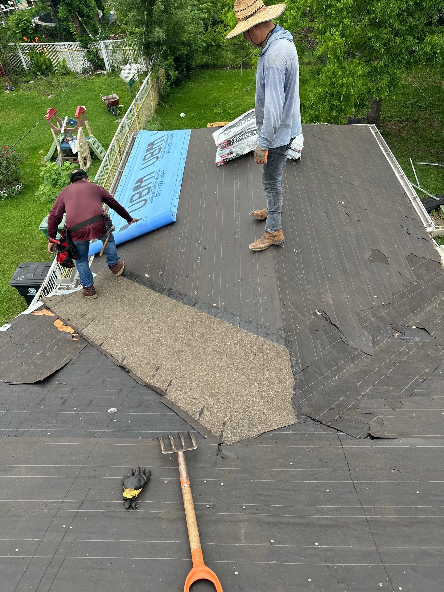 Aging Roof Renewed with Architectural Shingles — Houston, TX by PL Roofing & SB Roofing, LLC.