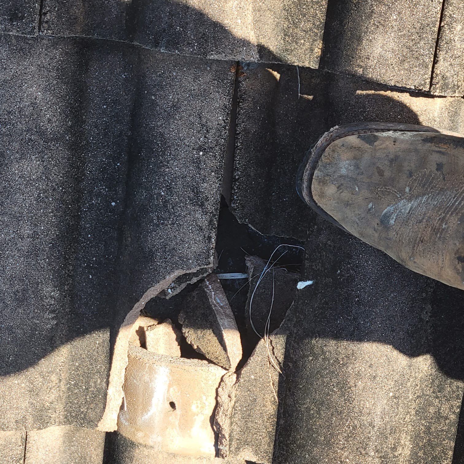 Residential Roofing Inspection using Concrete Tile by Four Peaks Roofing