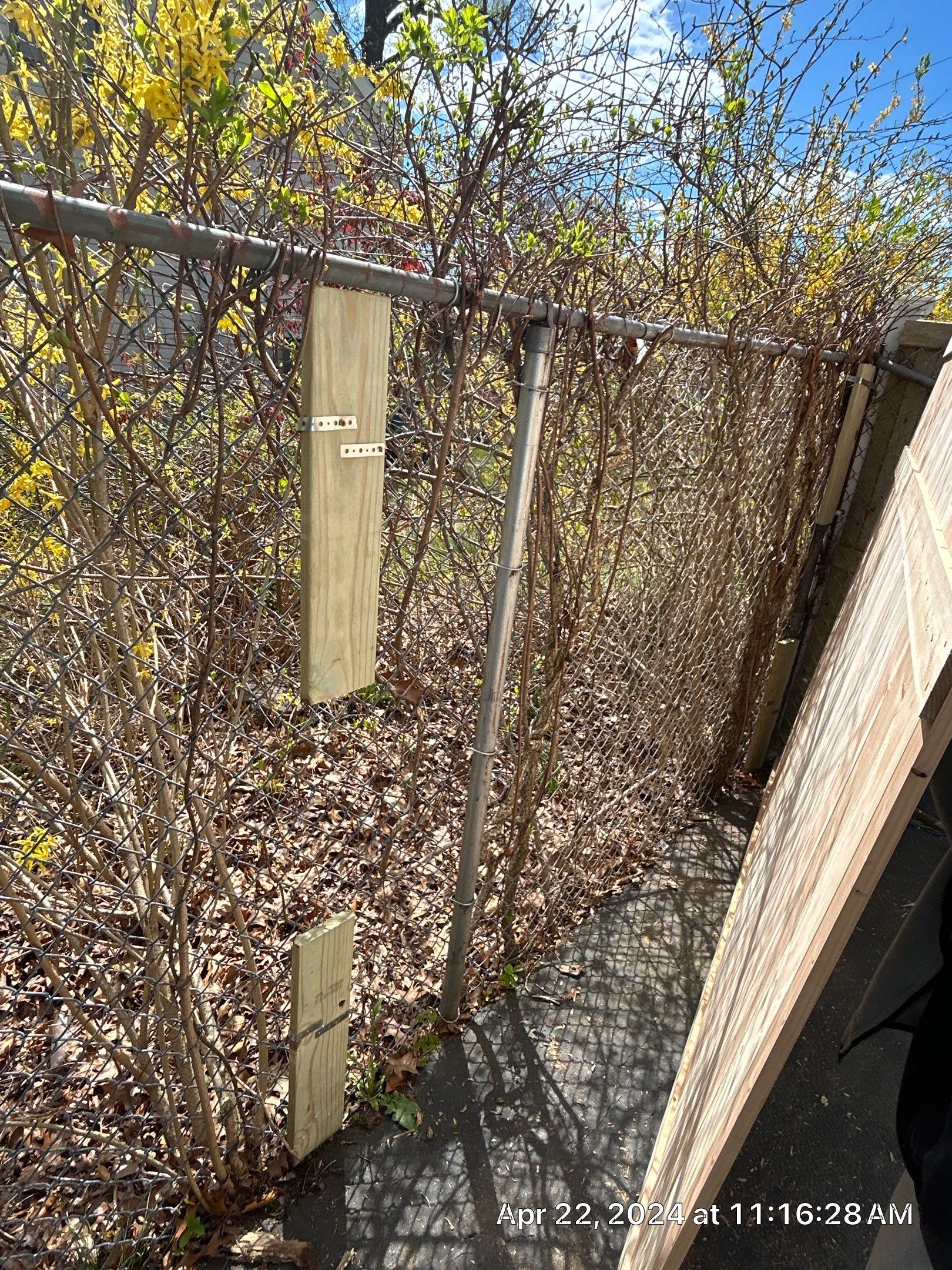 Fence Installation using Privacy Vinyl Fence by A Plus Exterior