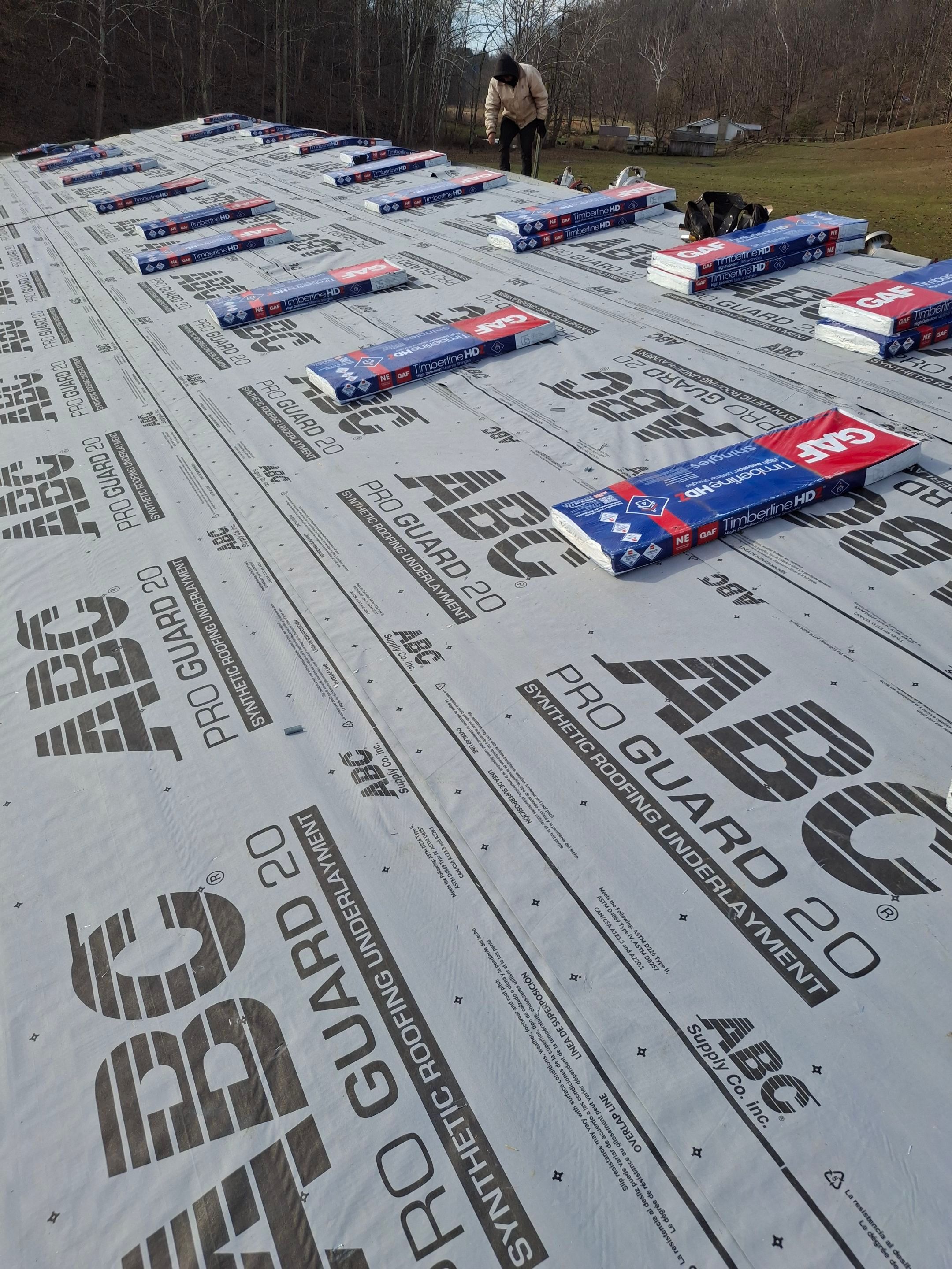 Residential Roofing Installation using GAF Timberline HDZ Charcoal by Rainstoppers Roofing