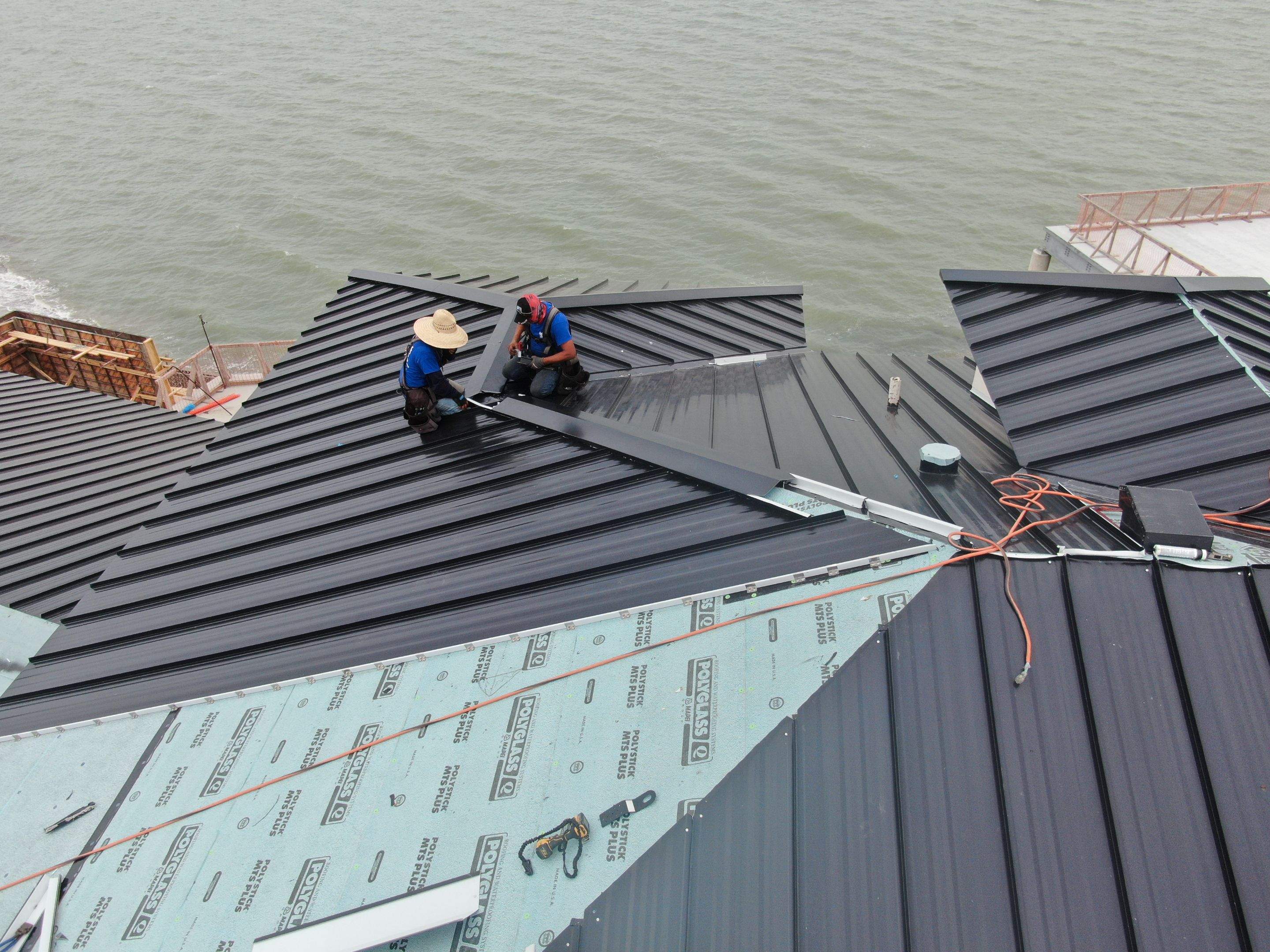 Megalodon Metal Roof on Corpus Bay by Bayfront Roofing and Construction