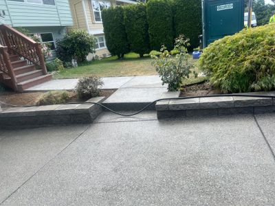 Concrete Patio & Driveway Renovation with Retaining Wall | Seattle 