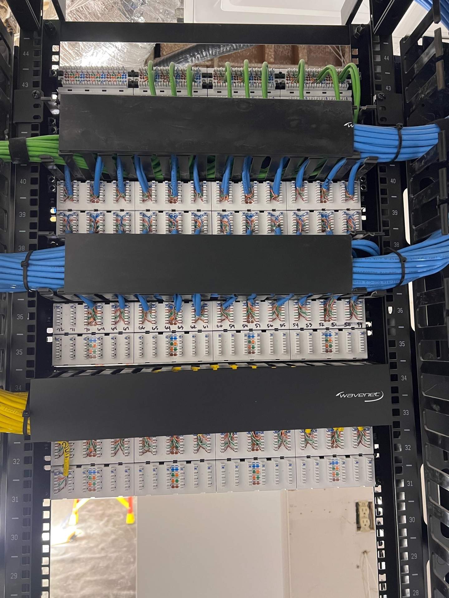 Cat6A Cabling Project in Carlsbad by Ring and Ping Inc.