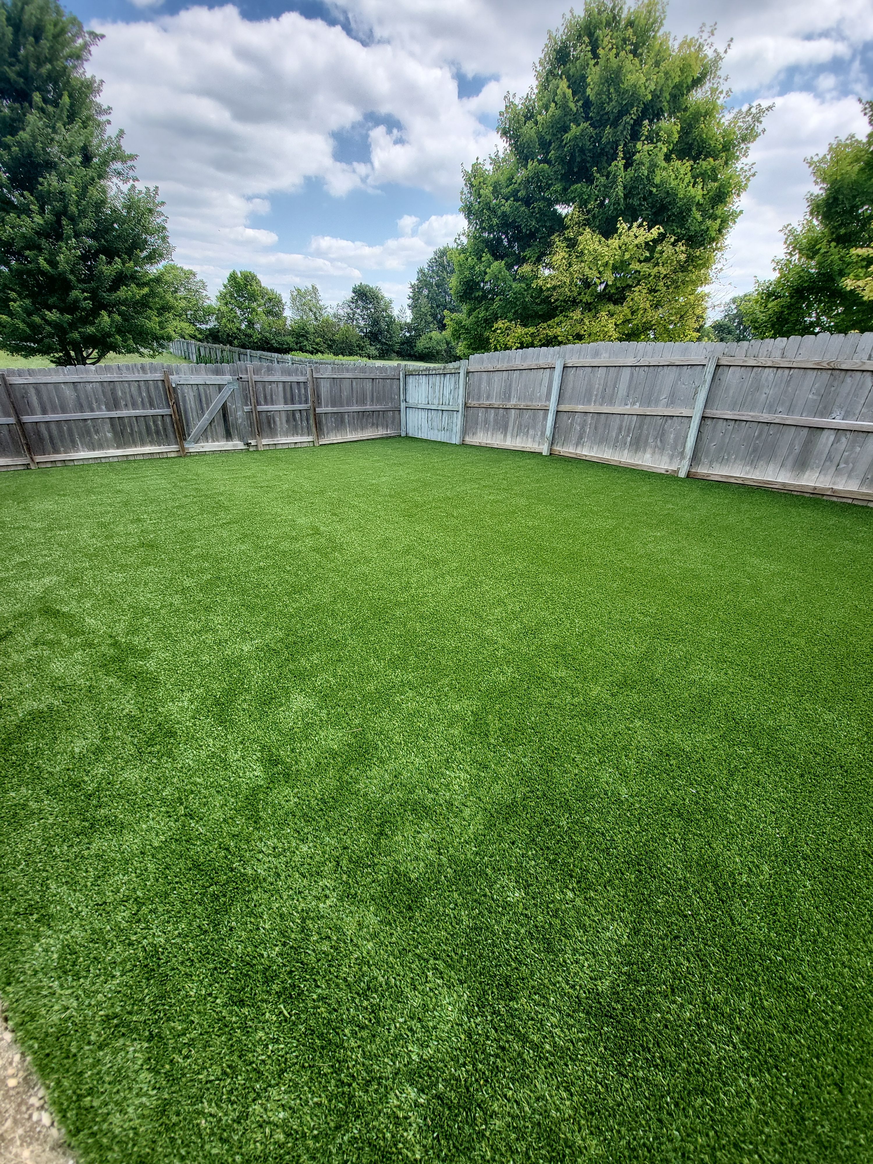 Synthetic Turf Pet Lawn Installation in Hilliard by Southwest Greens Midwest