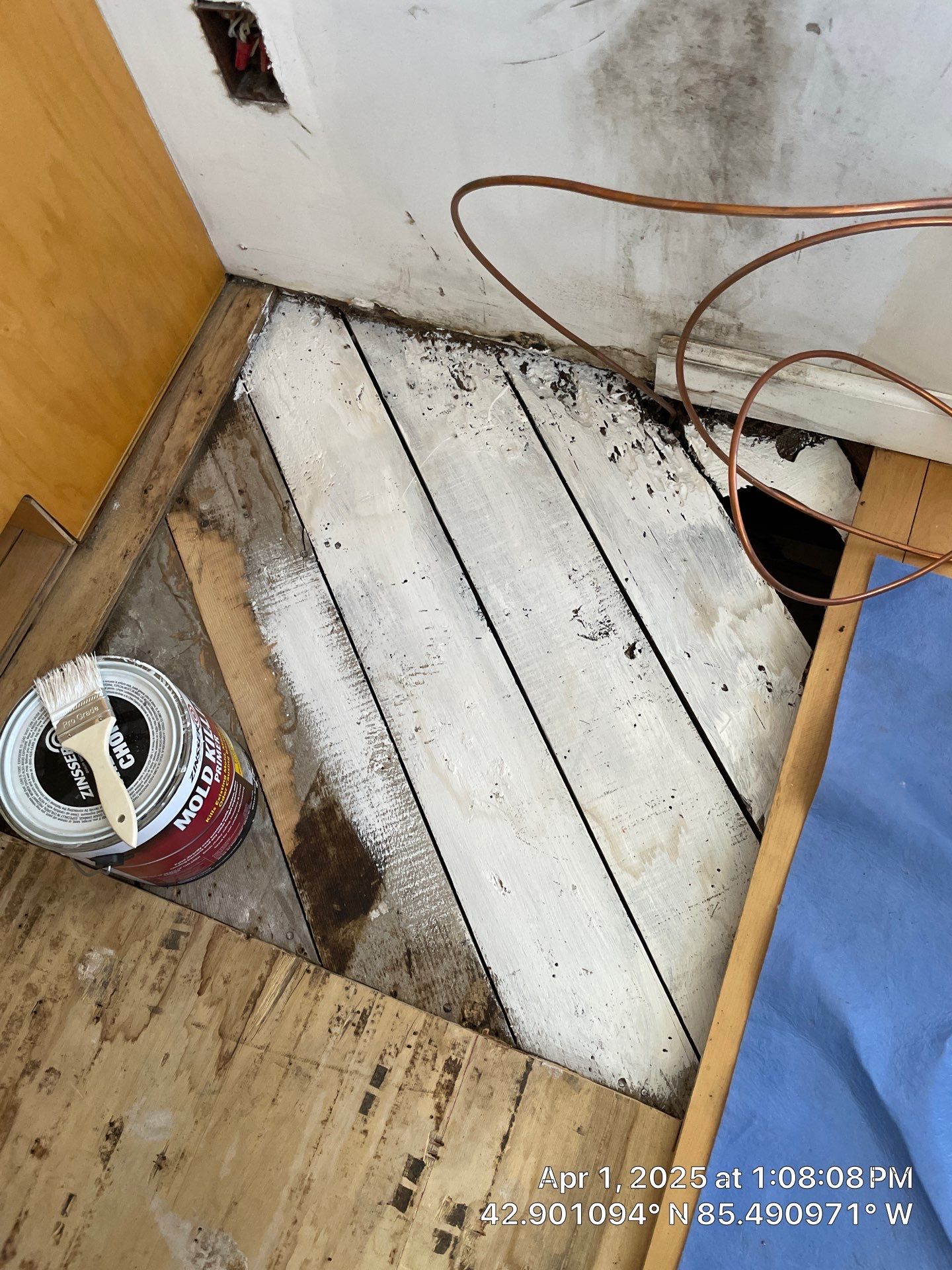 Water Damage Restoration On Solid Birch by RTBaldwin Hardwood Floors