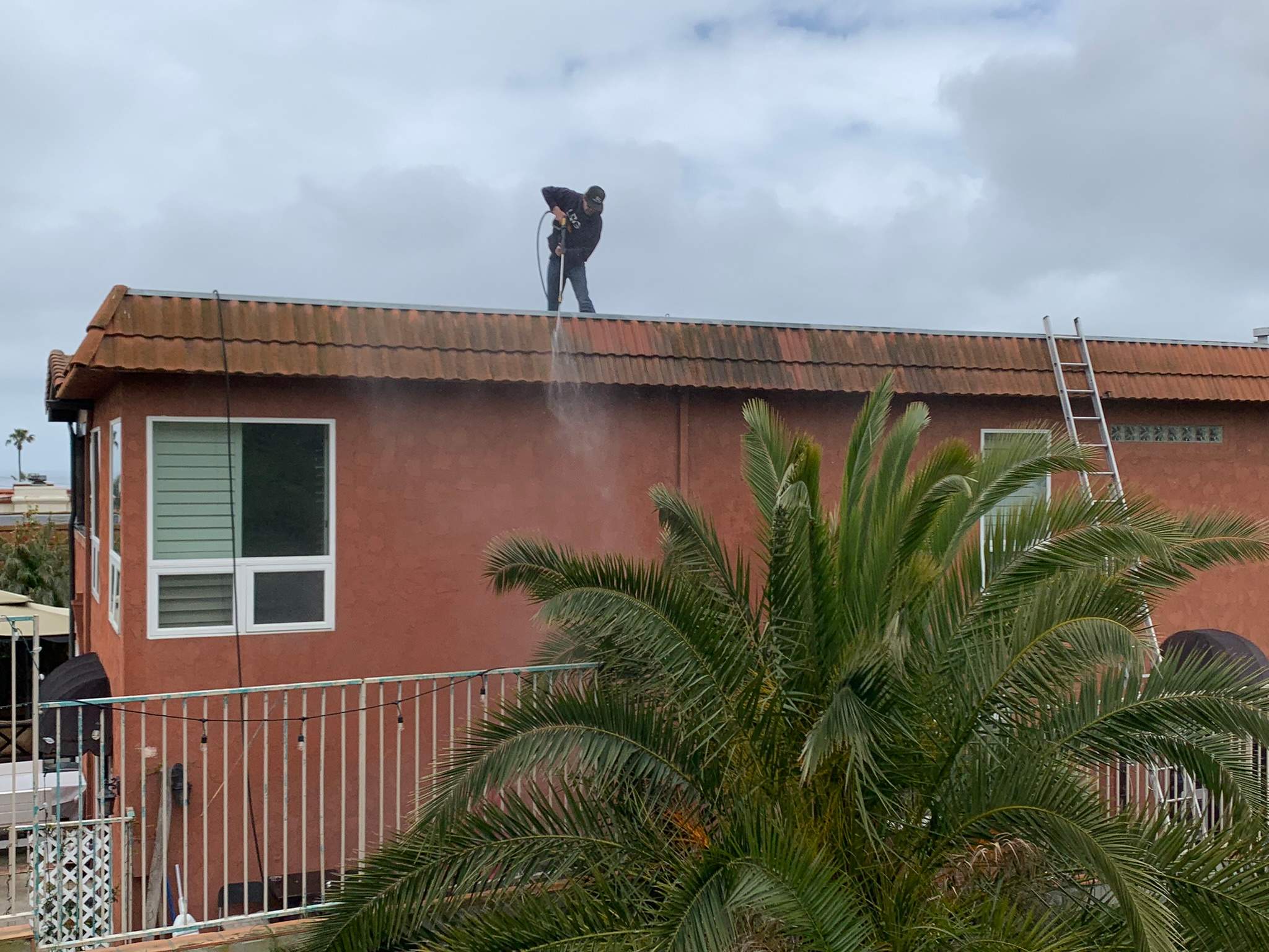 Roof washing in Southern California coastal cities by Property Cleaning Experts, LLC