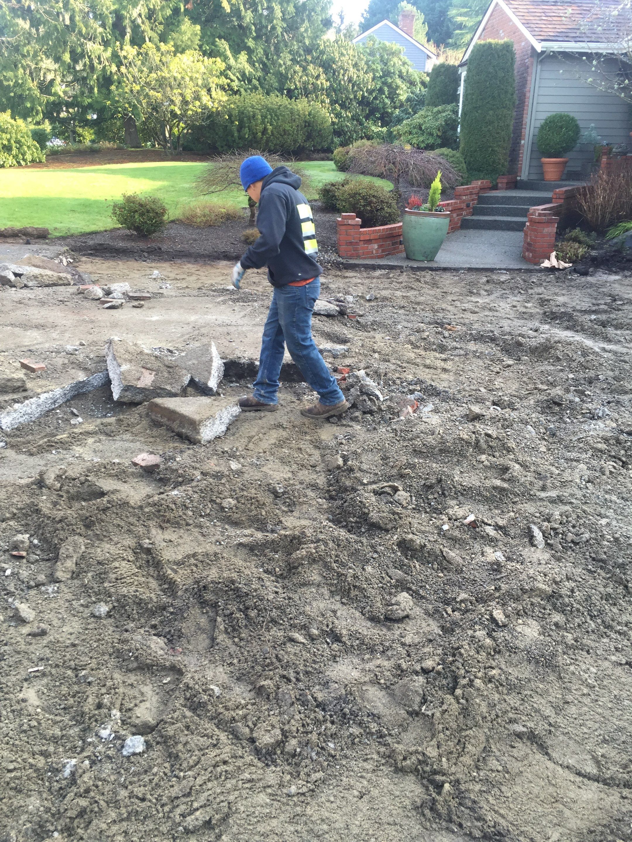 Custom Aggregate Driveway and Stamped Finish  by Jireh Asphalt & Concrete Inc 