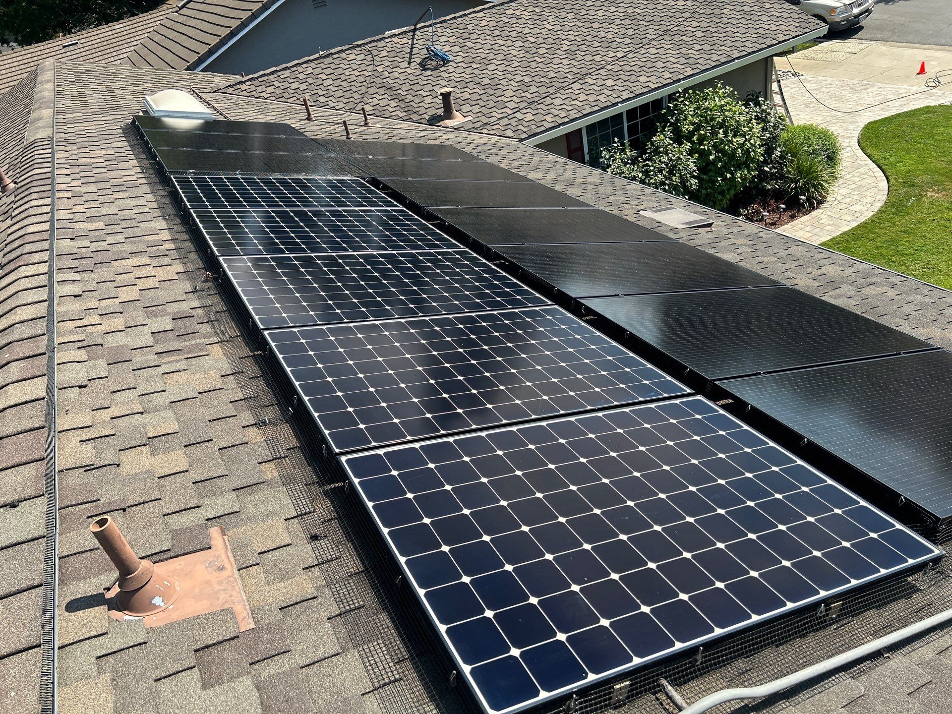 Solar Panel Critter Guard Installation by All One Solar Shine