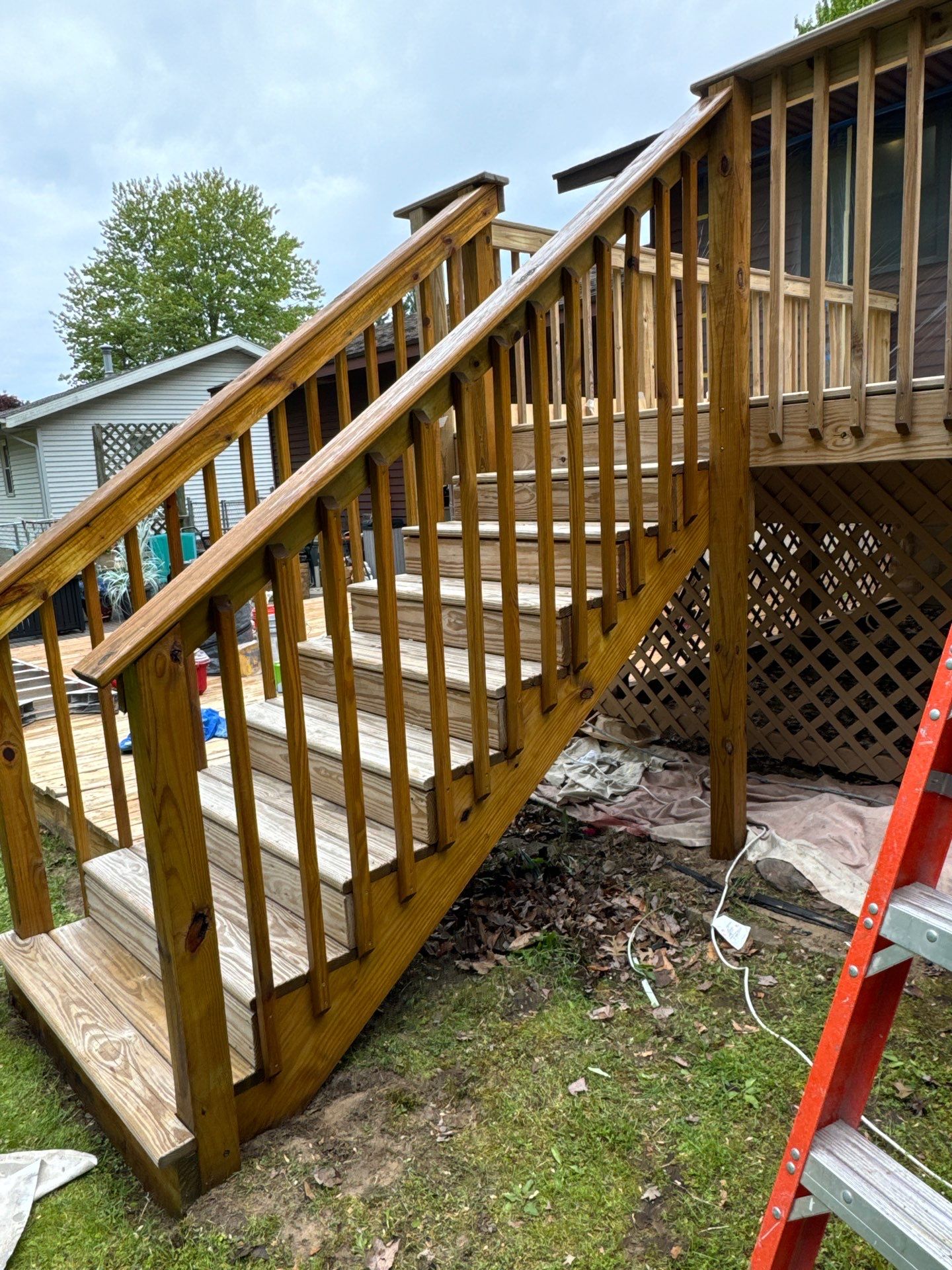 Deck Staining Project Completed in Muskegon, Michigan 49444 by Gordon Painting