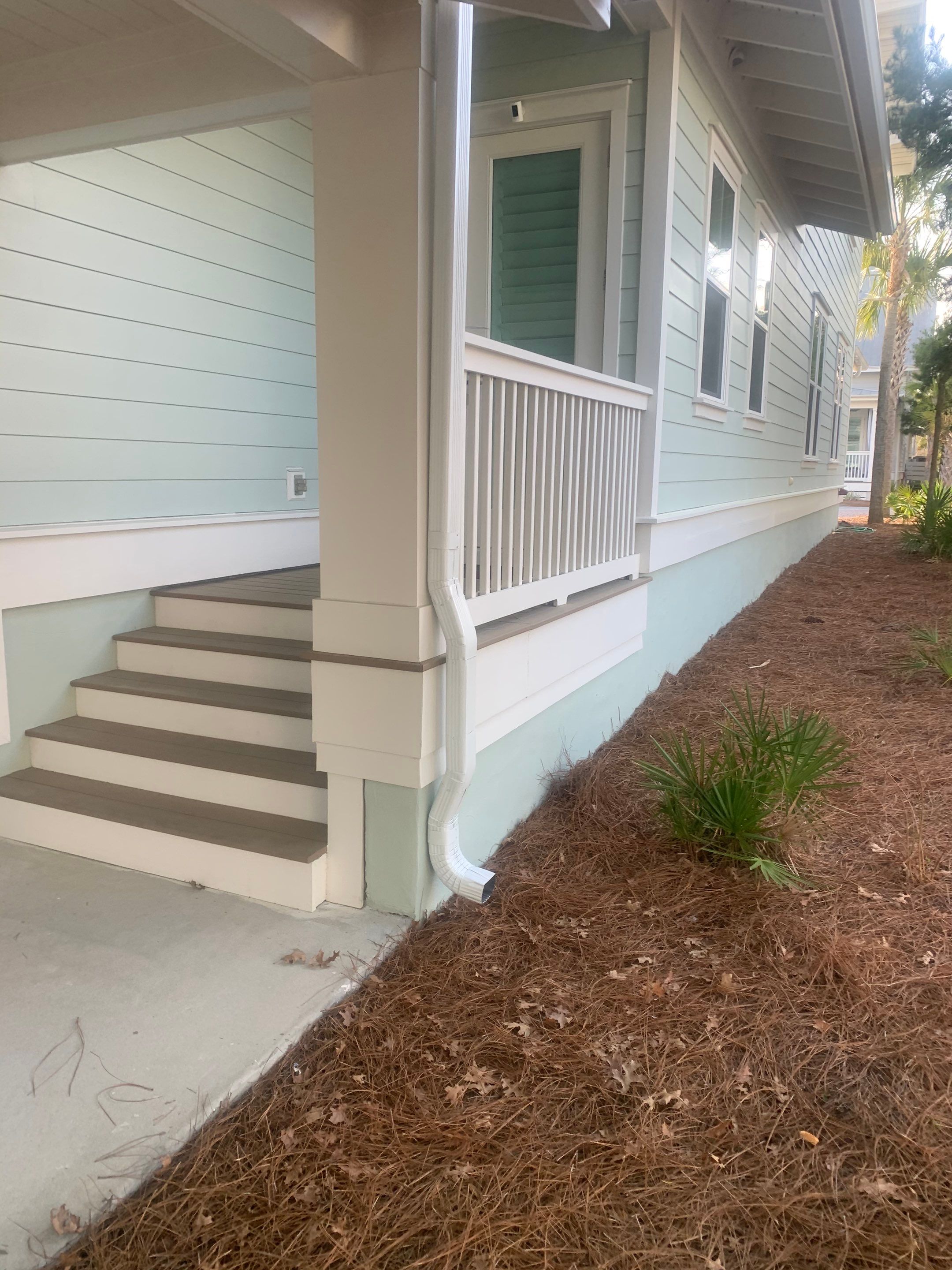 New Downspouts Installation in Rosemary Beach, FL by Gutter Professors
