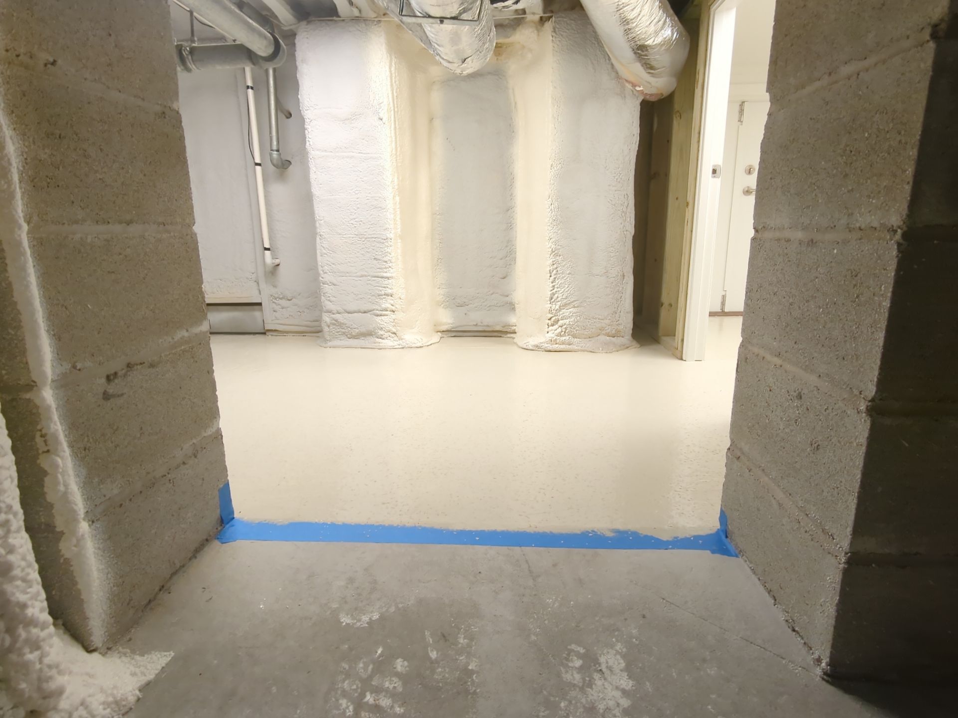 Luxury Home Concrete Floor - Epoxy & Flakes Finish - Stone Harbor, NJ by FreshCoat Works LLC