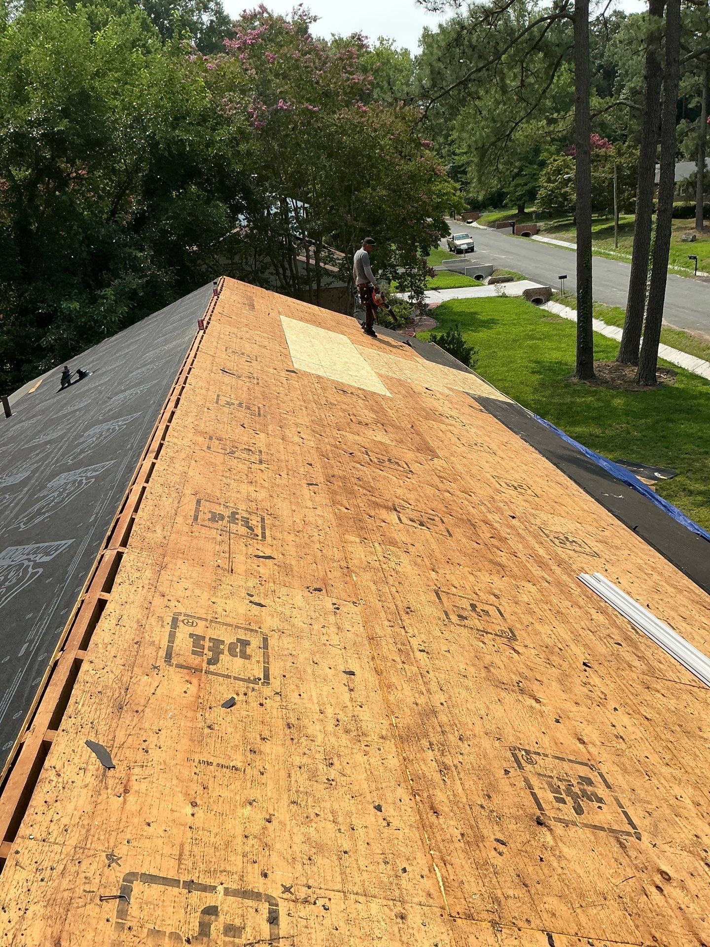 Asphalt Shingle Roof Replacement and Gutter Installation in Richmond by Cade Construction