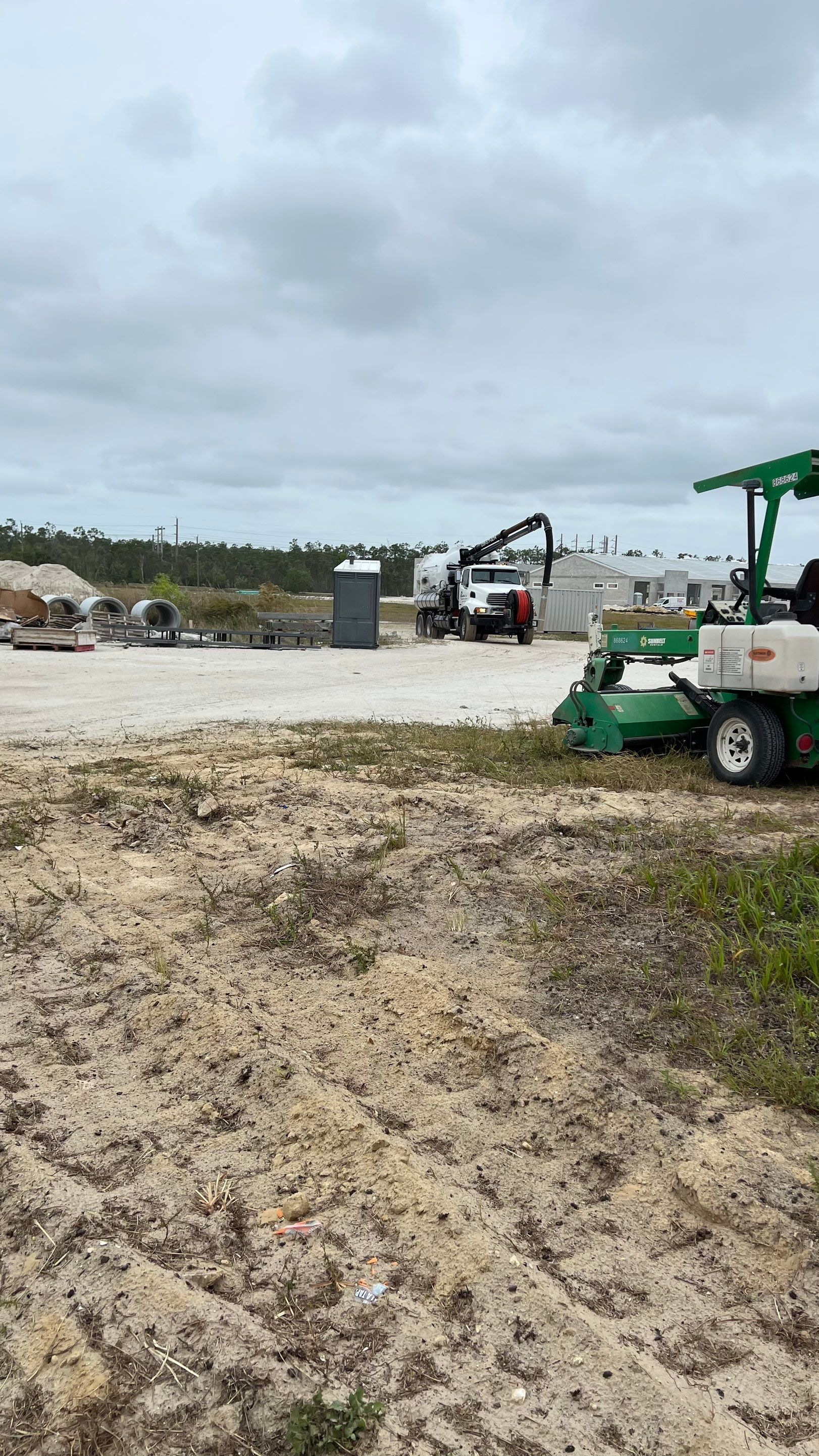 New Construction Storm Drain System Cleaning by APS Power & Water