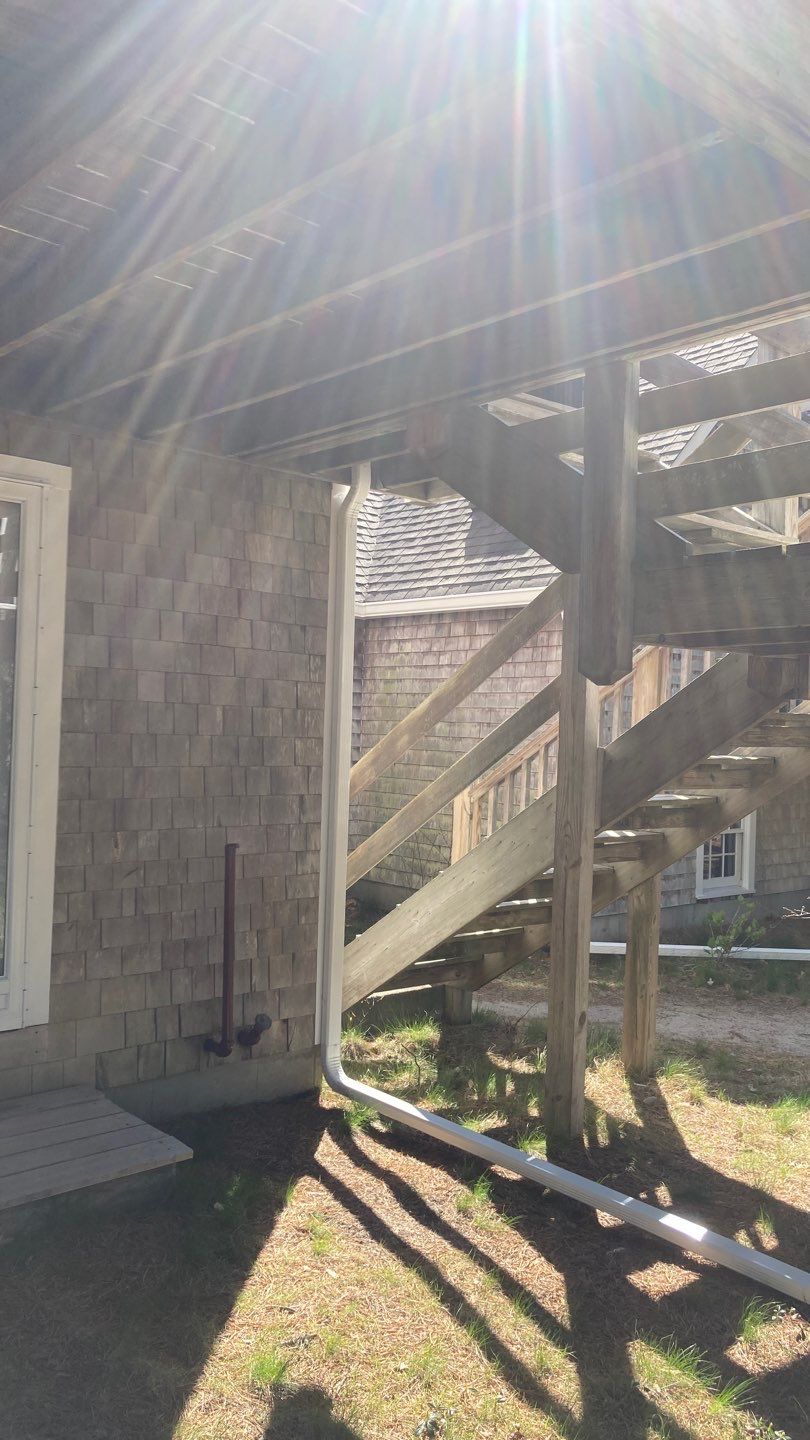 Gutter Installation using 6" Duo Pro K-Style Aluminum Gutter on a Vinyl Wedge Buildout by Gutter Pro Enterprises