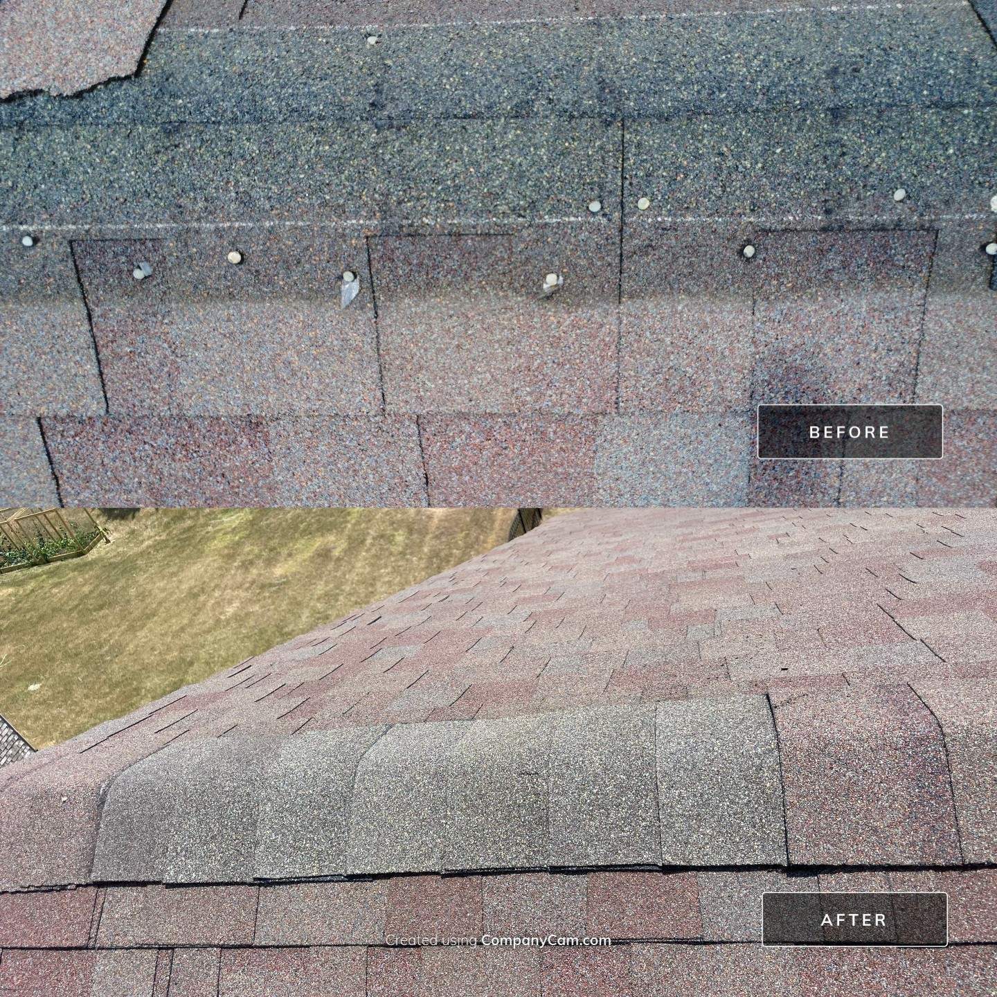 Ridge cap repair by Best Roofing Now LLC