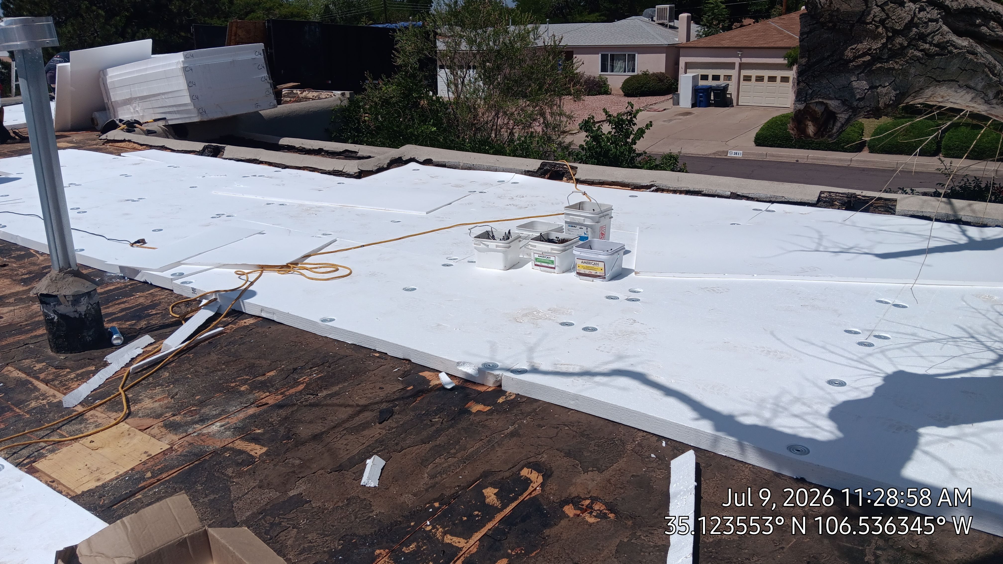 Albuquerque Tar and gravel replaced with Slope and TPO Membrane System by Doyle Roof Masters Inc
