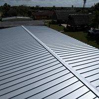 24ga 1.5" Mechanical Seam Mill Finish  by Total Roofing System The Metal Roof Experts