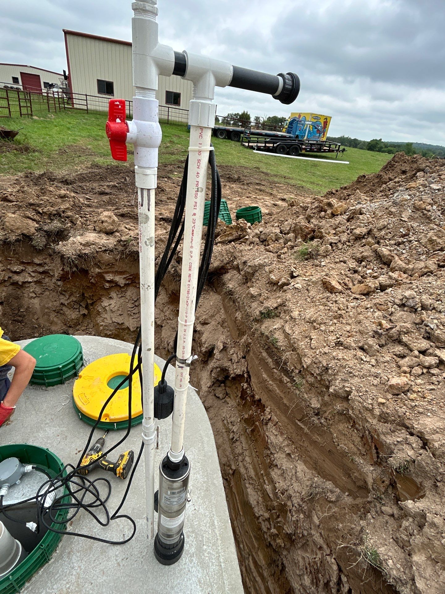 Septic Install Project in Eustace by Rub-A-Dub Plumbing