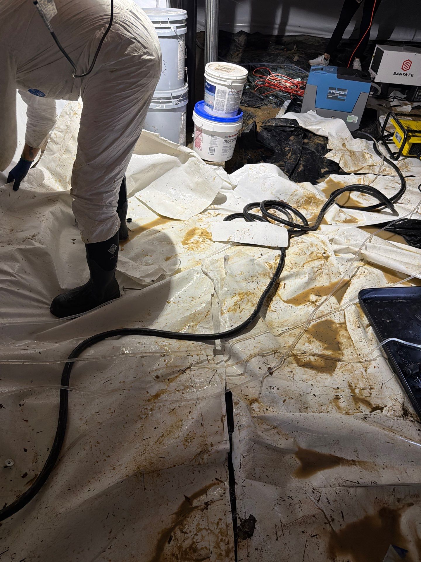 Alpharetta Crawlspace Water Damage Restoration with Vapor Barrier Installation by Restoration Damage Pros of Atlanta
