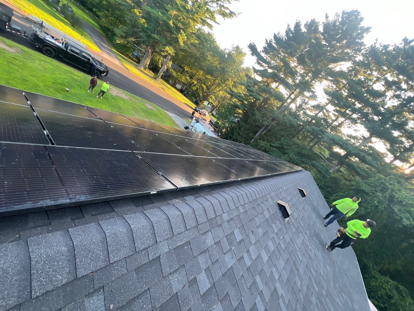 Onyx Black Shingles by Reimagine Roofing