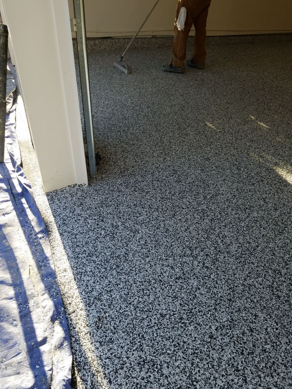 Garage Floor in Domino by Spectrum Painting, LLC