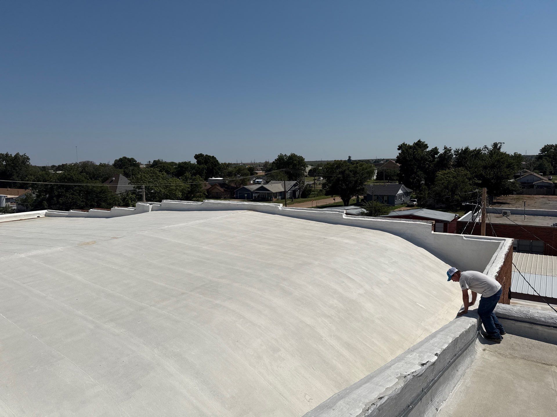 Hollis High School Comprehensive TPO Roof Replacement and Restoration by Secondary Rhodes