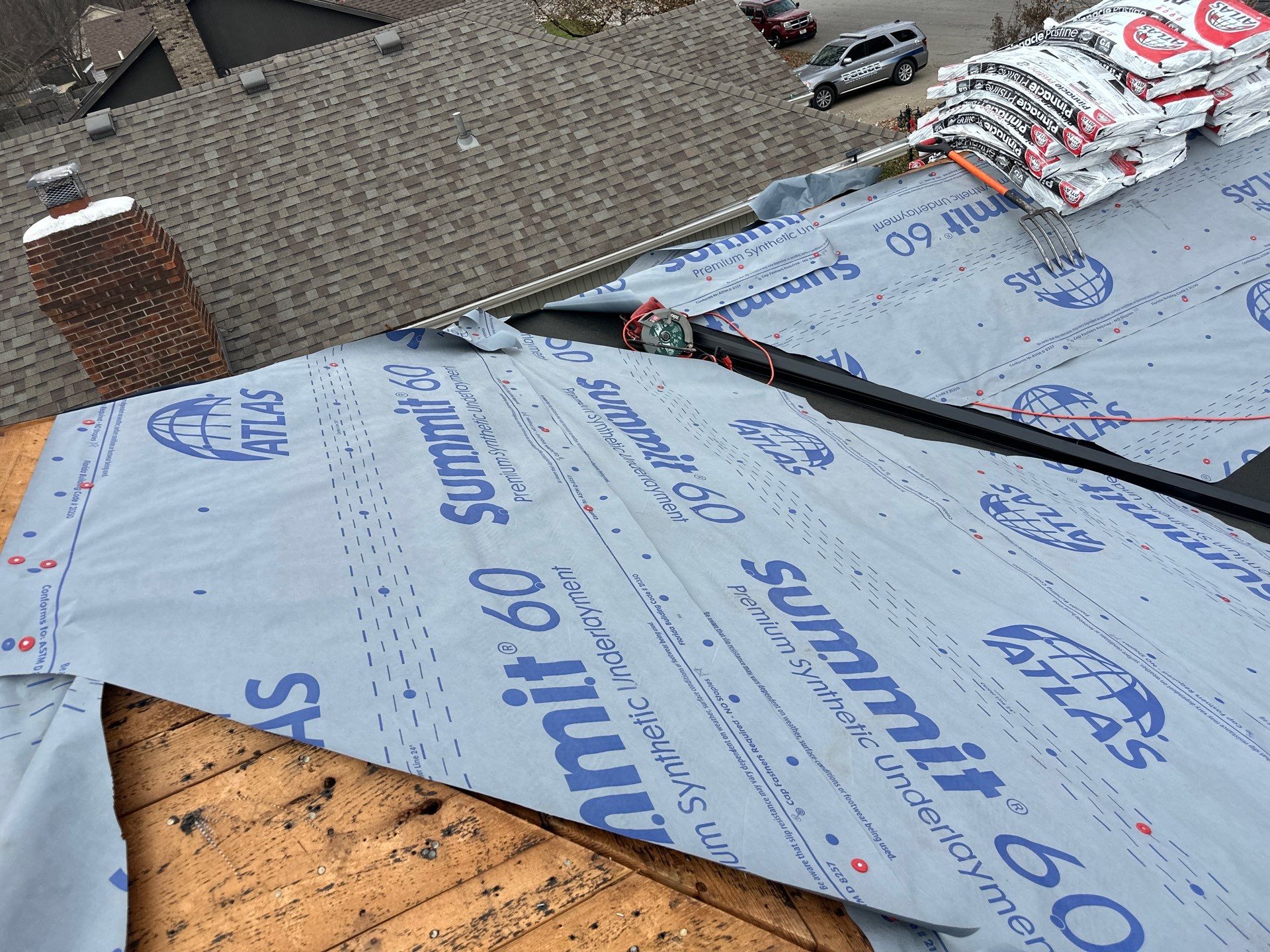Residential Roofing Install - Atlas Pinnacle Pristine Shingles - Color Oyster Shell  by Titan Commercial & Residential Roofing 