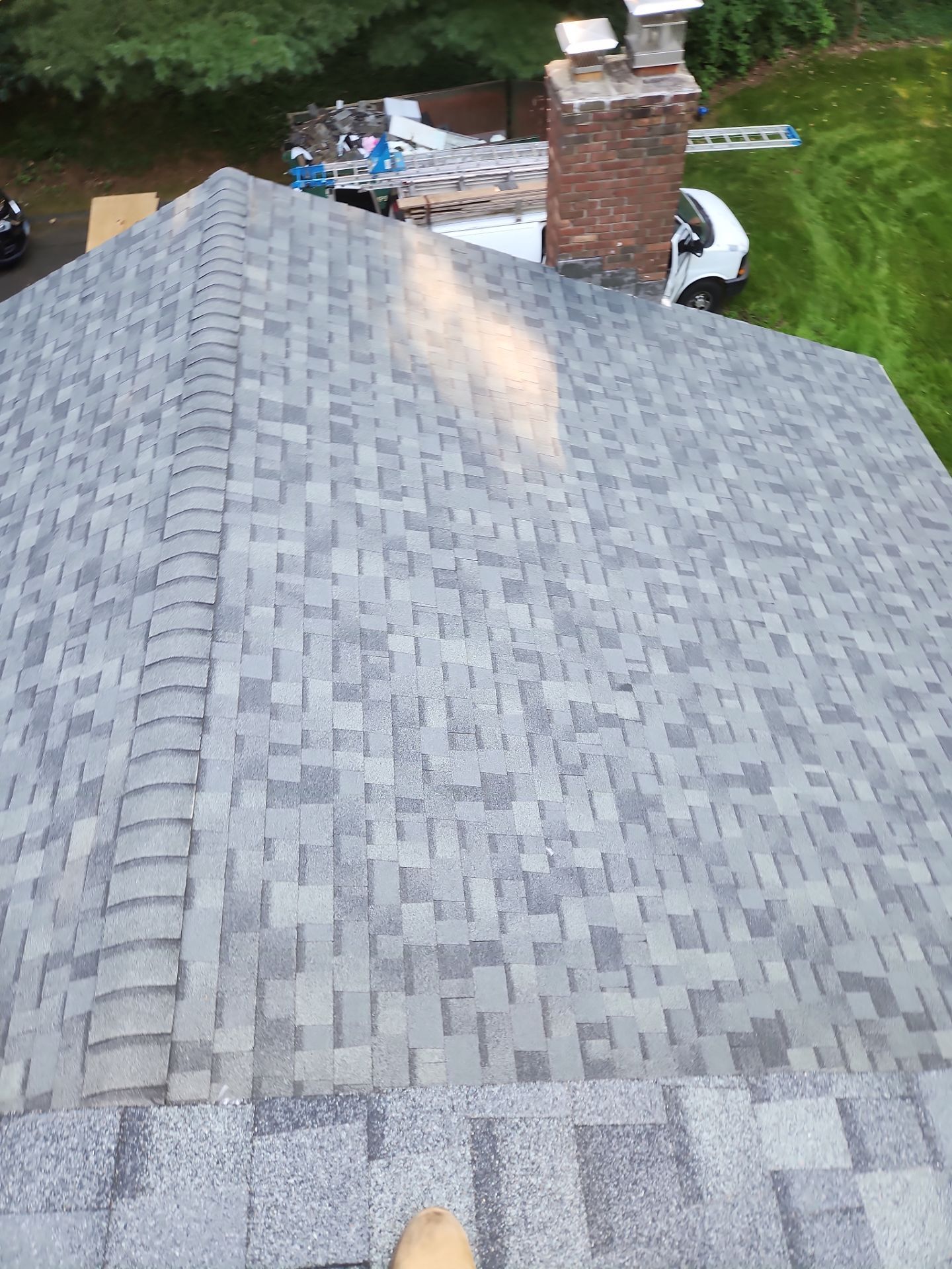 Residential Roofing Installation using Owens Corning TruDefinition Duration AR - Estate Gray by A Plus Exterior