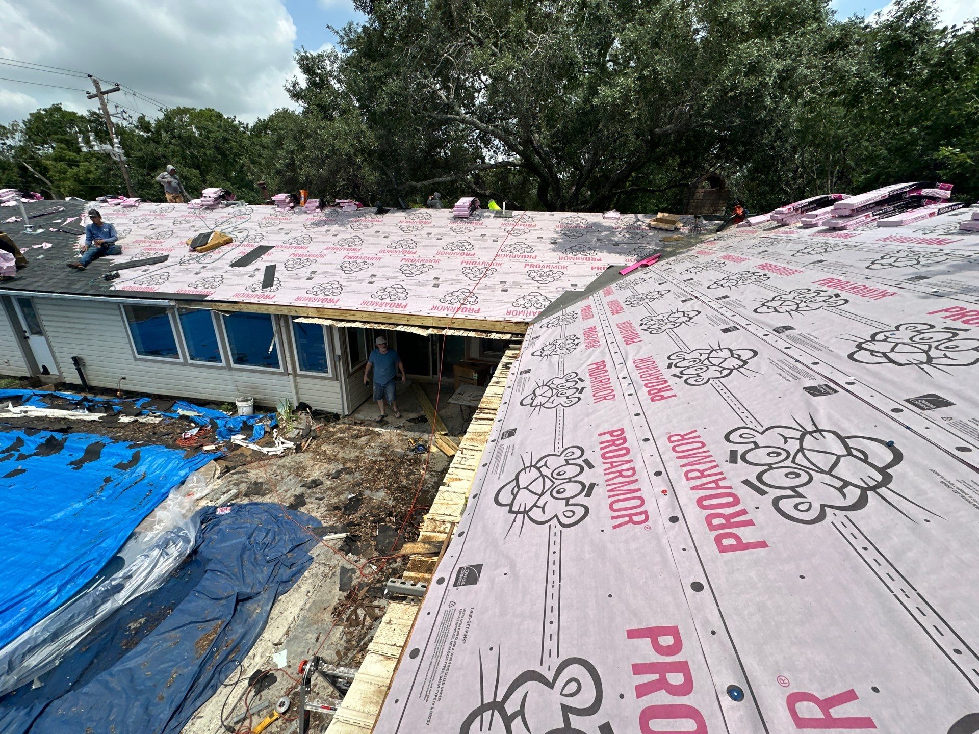 Project in Houston by Motion Roofing