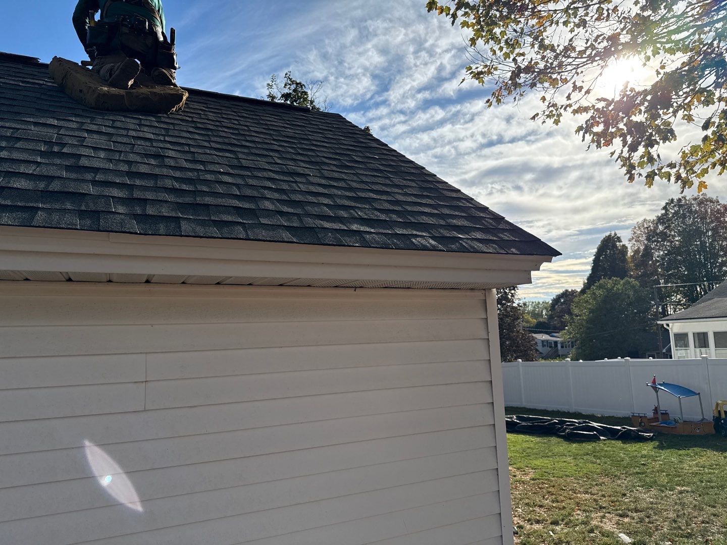 Complete Roof Replacement with GAF Pewter Gray HDZ™ Shingles, VELUX Skylights & New Gutters by Sensible Home Solutions