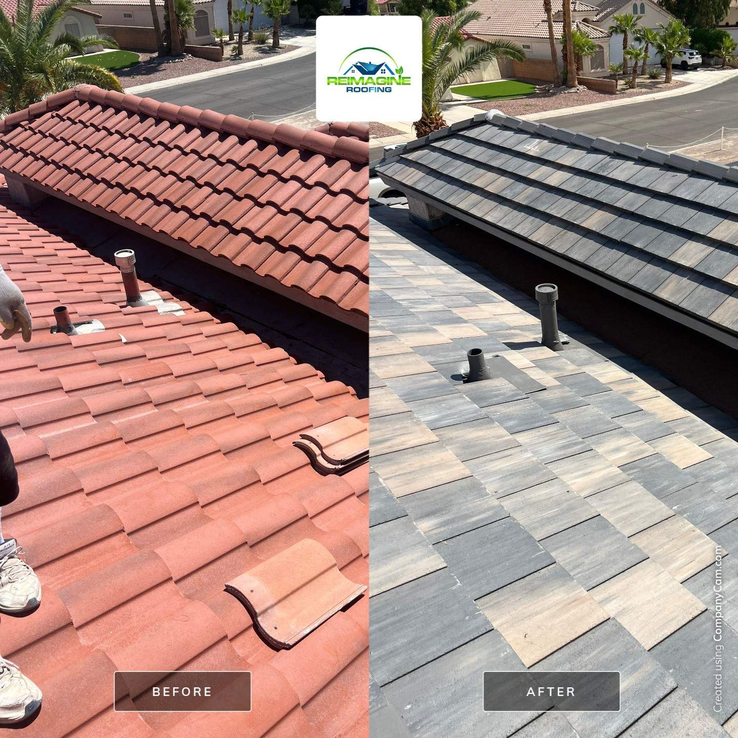 Weathered Ash Concrete Tile by Reimagine Roofing