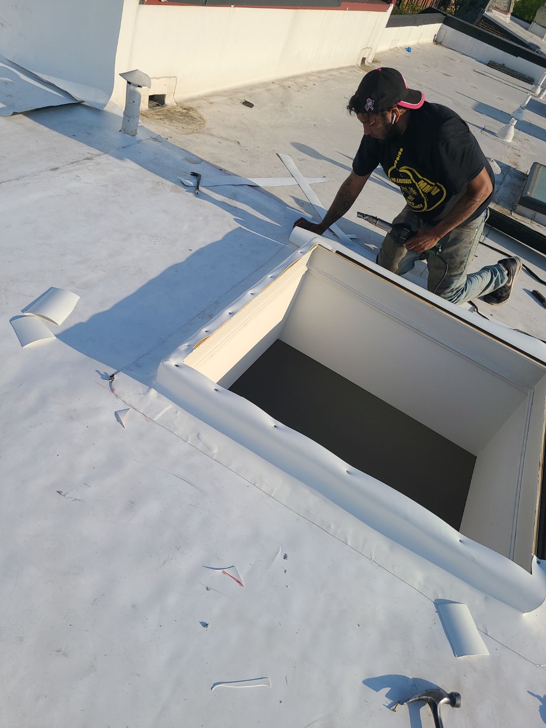 Alexandria: Carlisle Syntec TPO Flat Roof Installation by RM Banning, Inc.