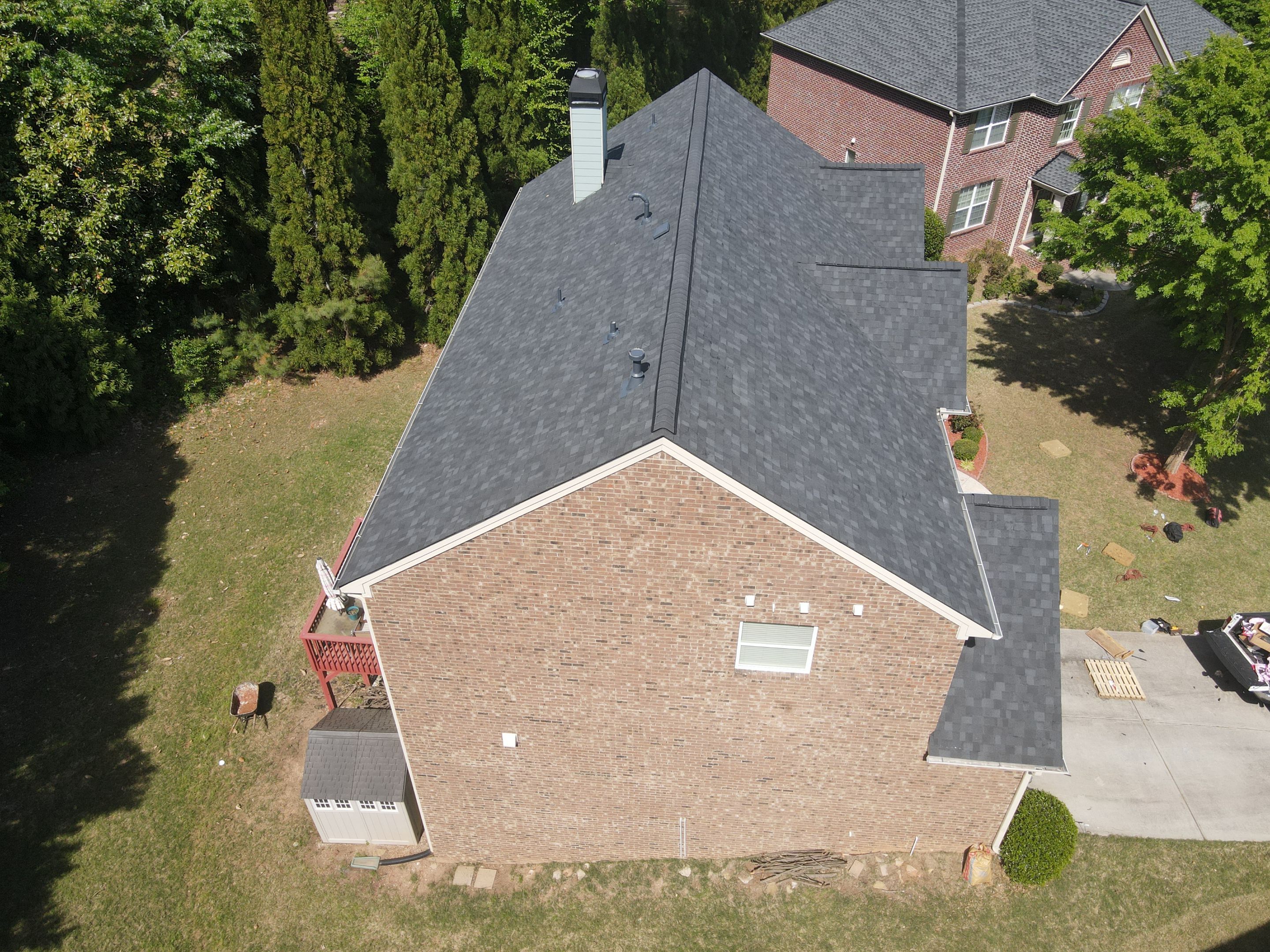 Residential Roofing Installation using Owens Corning Onyx Black by Inspector Roofing and Restoration