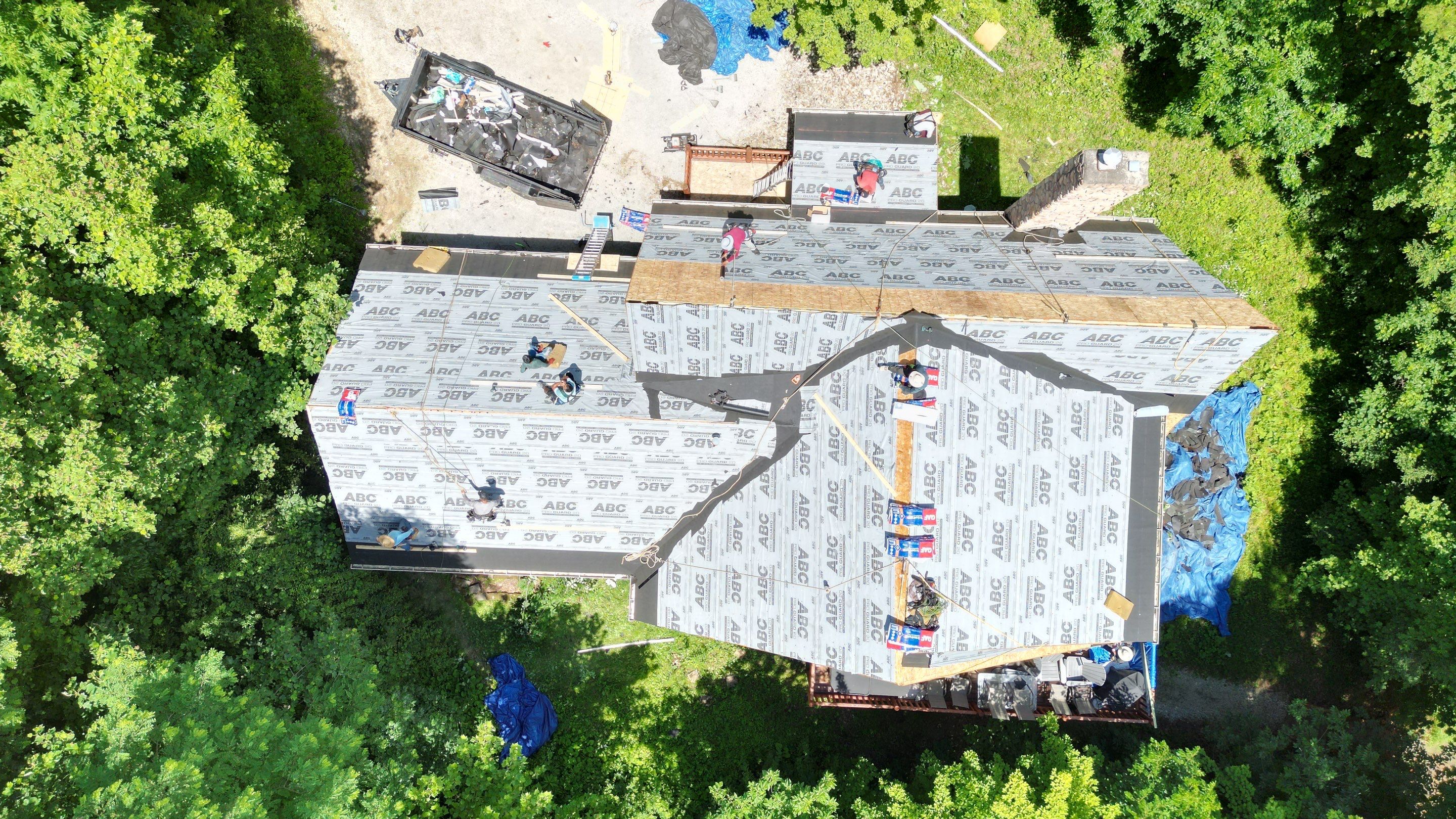 Residential Roofing Installation using Timberline HDZ Shingles - Charcoal by RoofX 