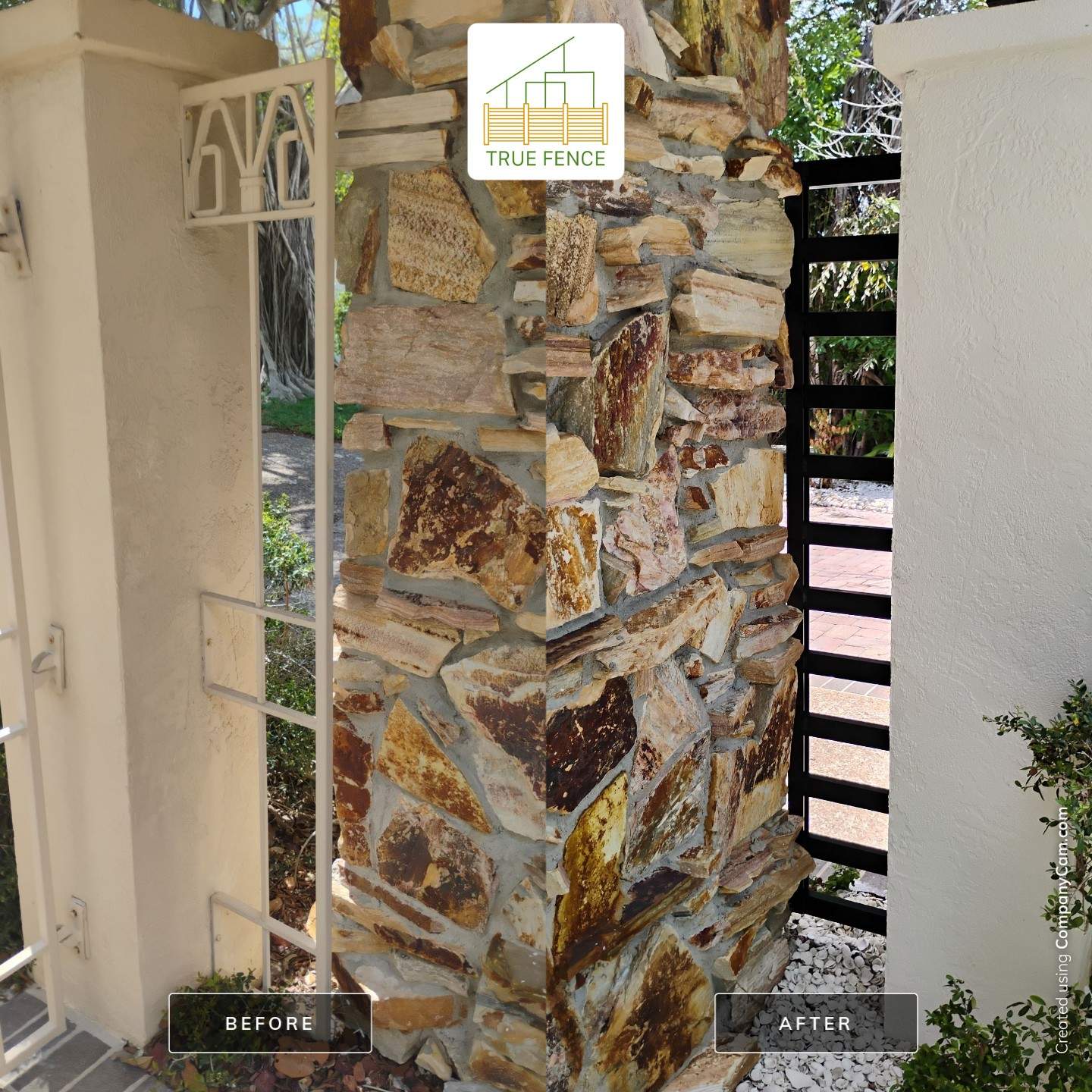 Custom Aluminum Horizontal Slat Fencing and Decorative Gates in Siesta Key by True Fence LLC