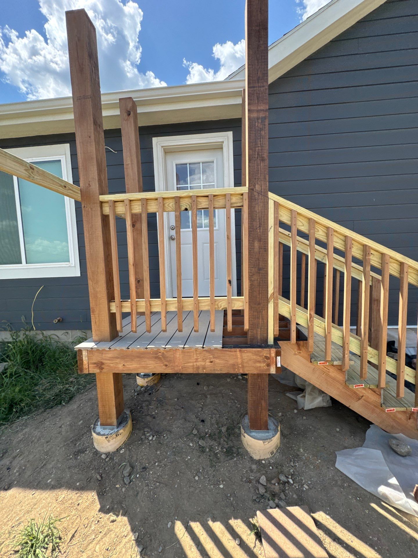 Fiber Cement Siding and Composite Deck in Tekamah, NE by Crows Roofing LLC