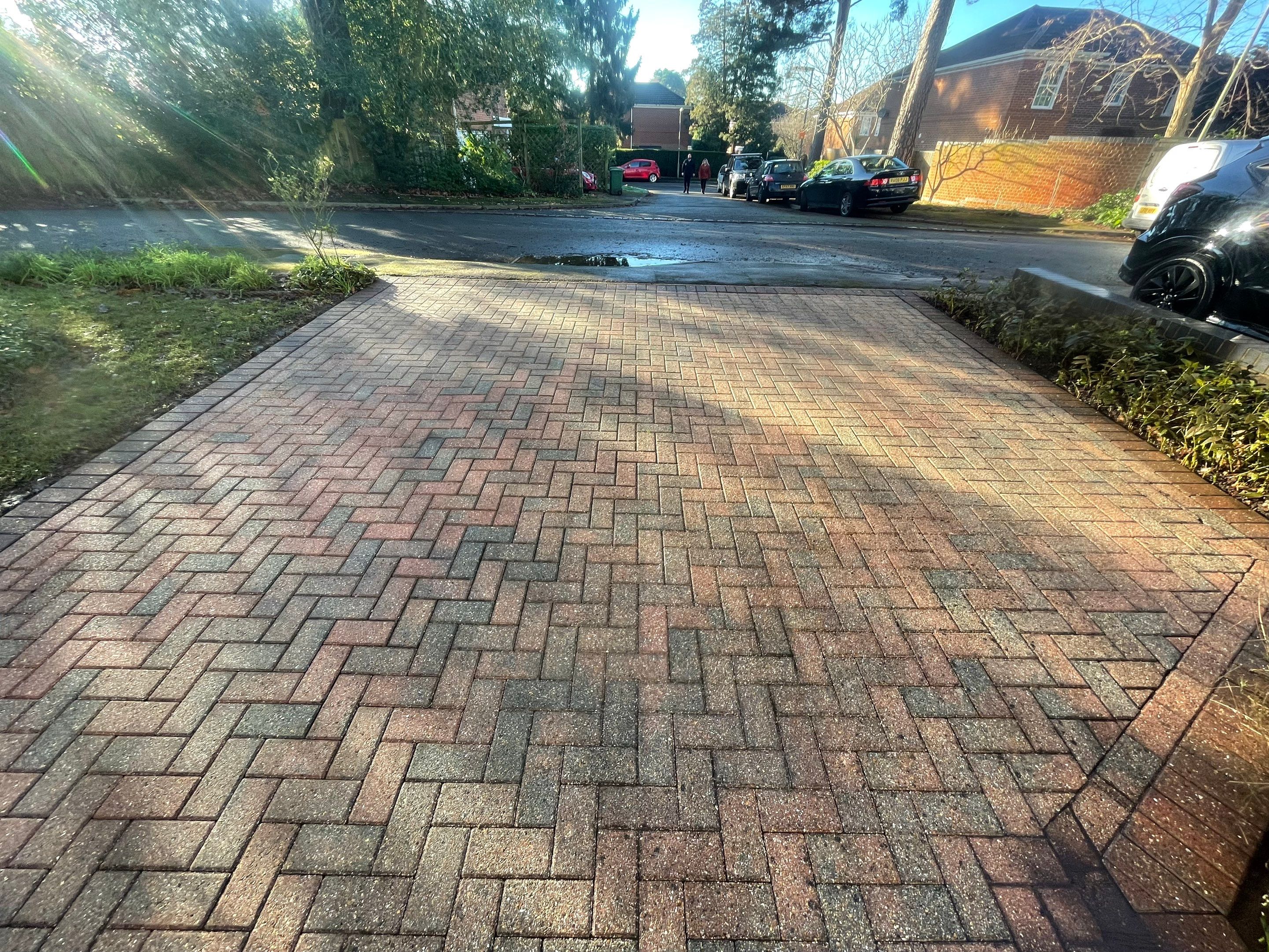 Driveway And Patio Clean using honda 21 ltr/min by Ges Exterior Cleaning ltd
