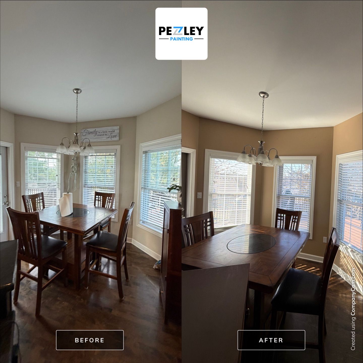 Interior Repaint off Lorenzo Green by Pezley Painting