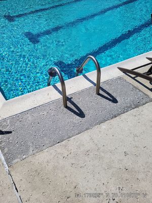 Commercial Pool Deck Concrete Repair at Brunswick Forest in Leland, NC
