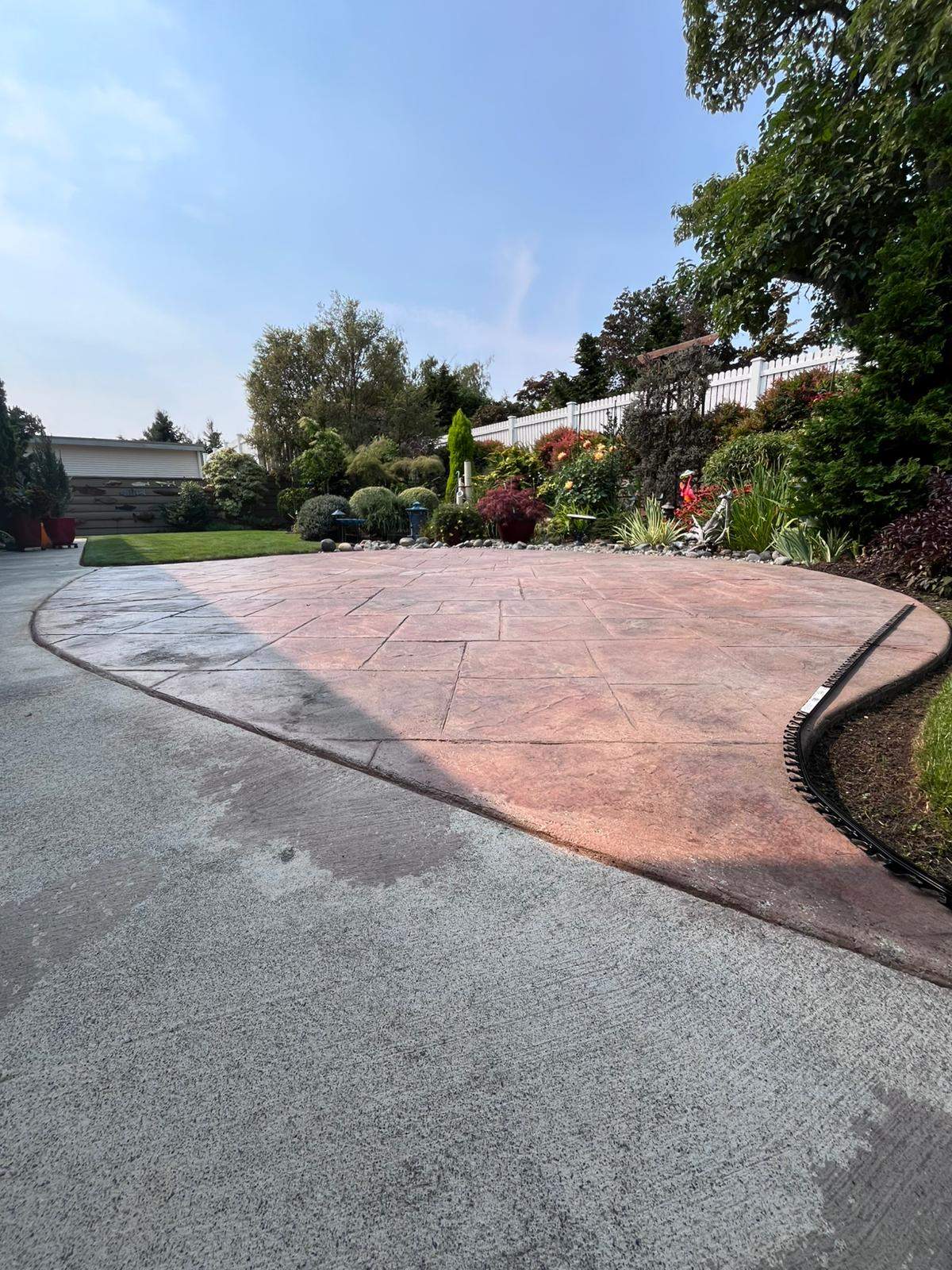 Timeless Charm Patio in Sistine Chapel by Concrete Coating Experts Inc.