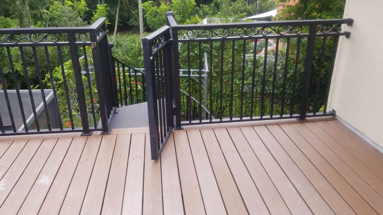 Residential Composite Decking and Soffit Repair Project in Boca Raton by Aastro Roofing
