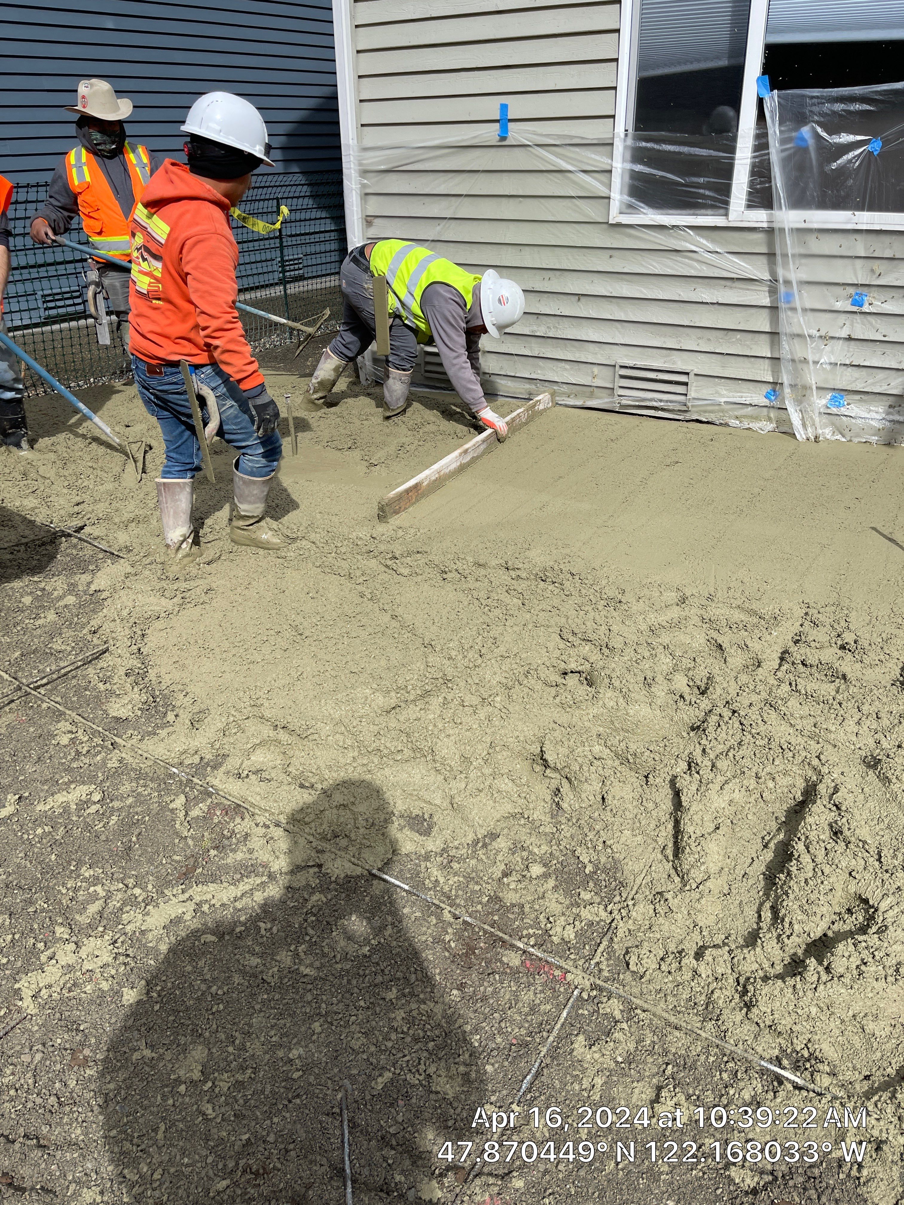Benedict | Stamped Concrete Back Patio by Jireh Asphalt & Concrete Inc 
