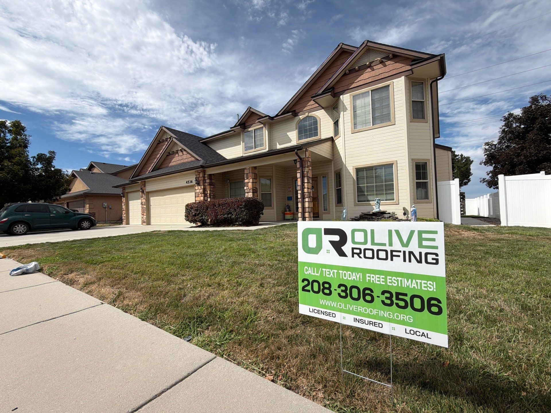 Full Residential Roof Replacement with Architectural Shingles in Meridian by Olive Roofing