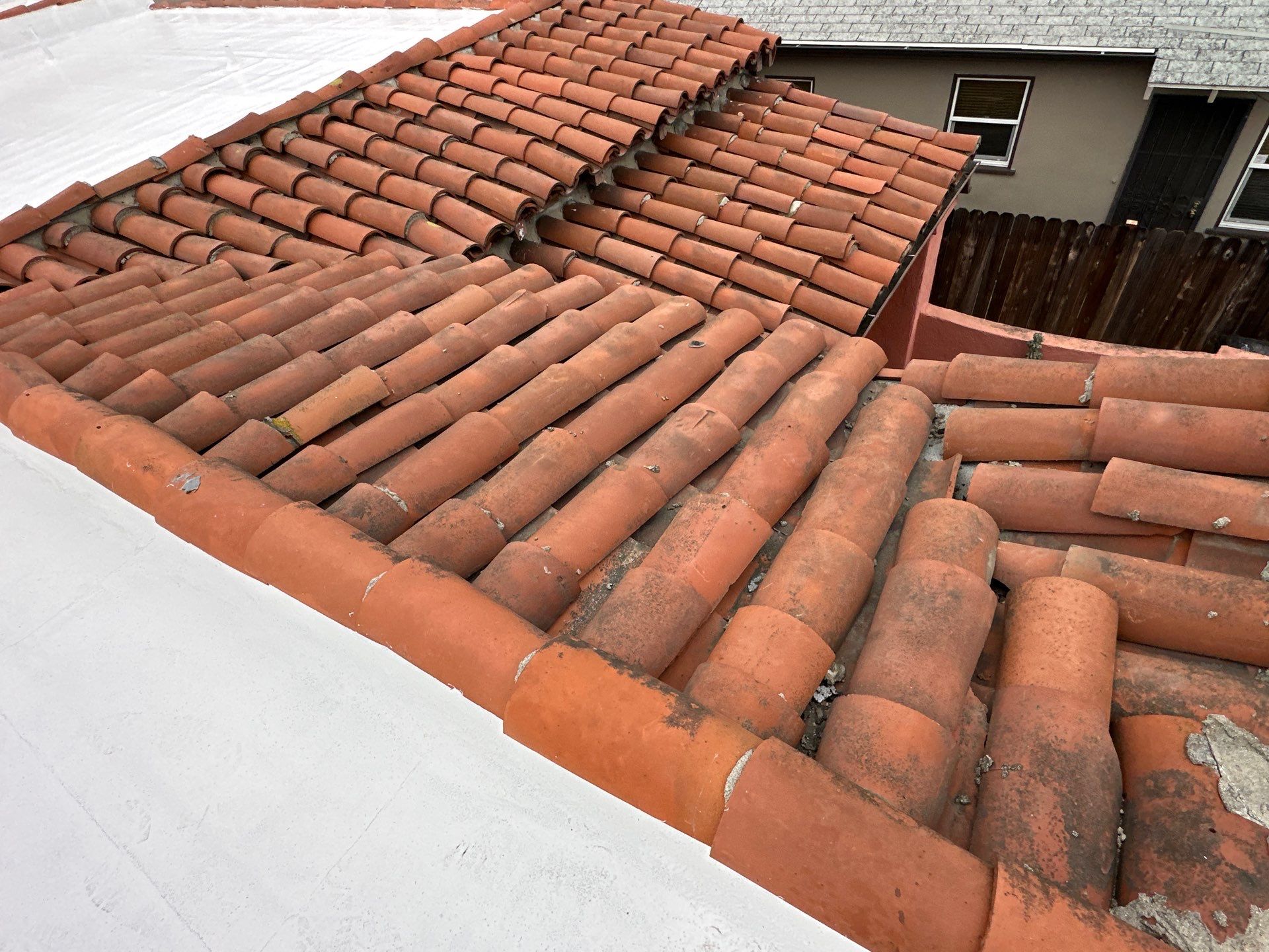 Residential Tile Maintenance and Silicone Application using American Standard Coatings Silicone-S by Hull Brothers Roofing